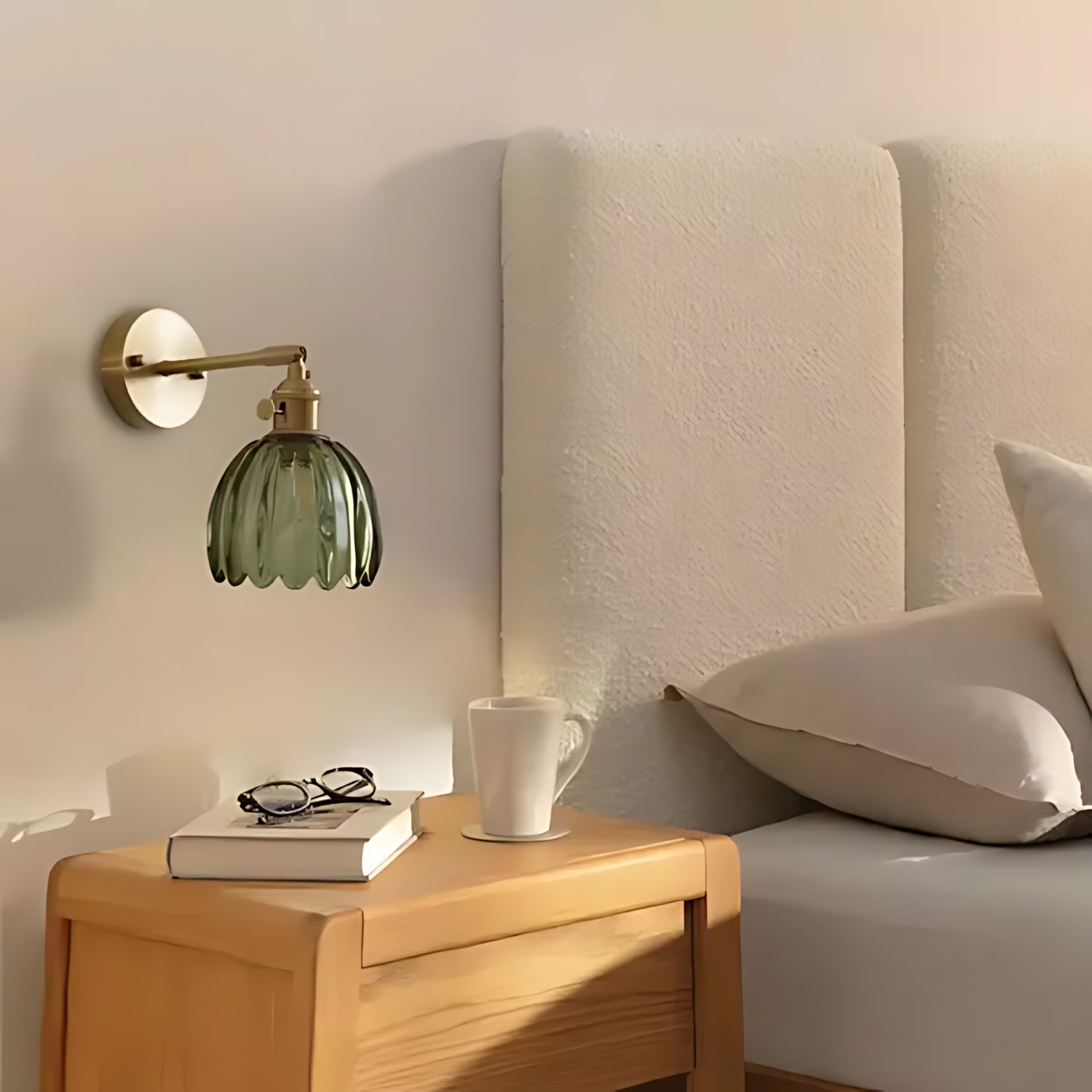 Retro Tulip Glass Wall Sconce