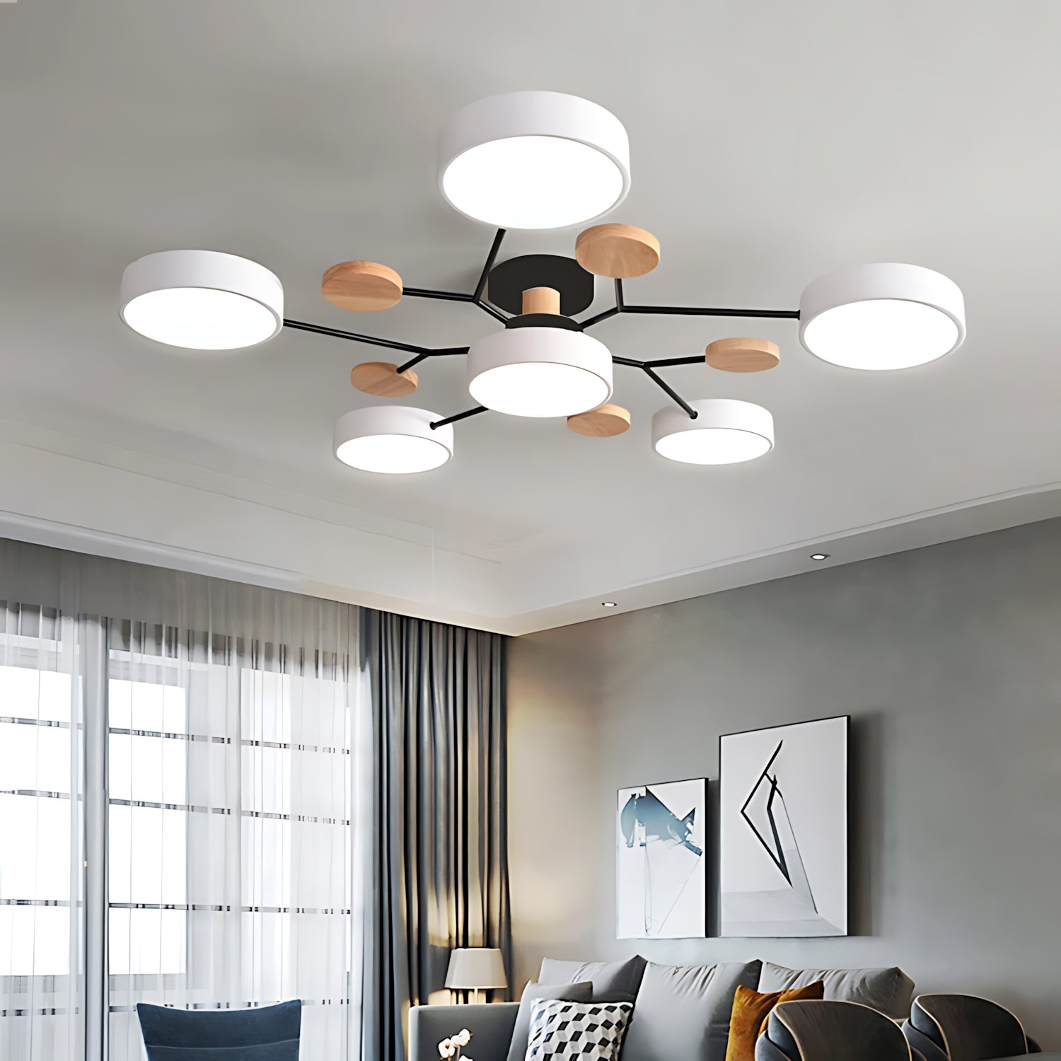 Alteburg - Modern LED Ceiling Light for Living Room and Bedroom