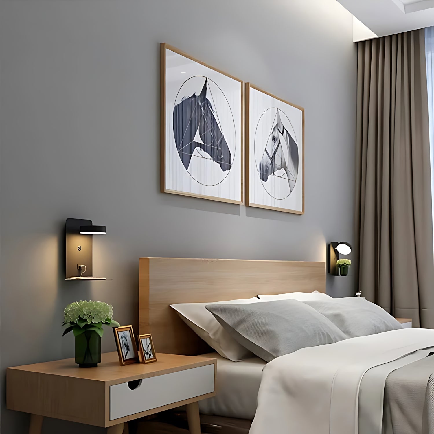 Nightstand Lamp with USB Port