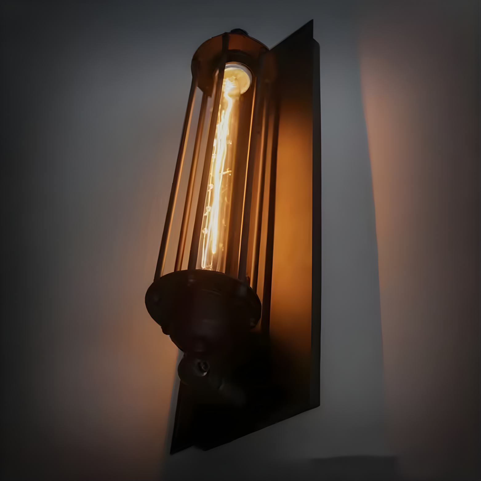 Nebula - 18" Industrial E27 LED Metallic Wall Light