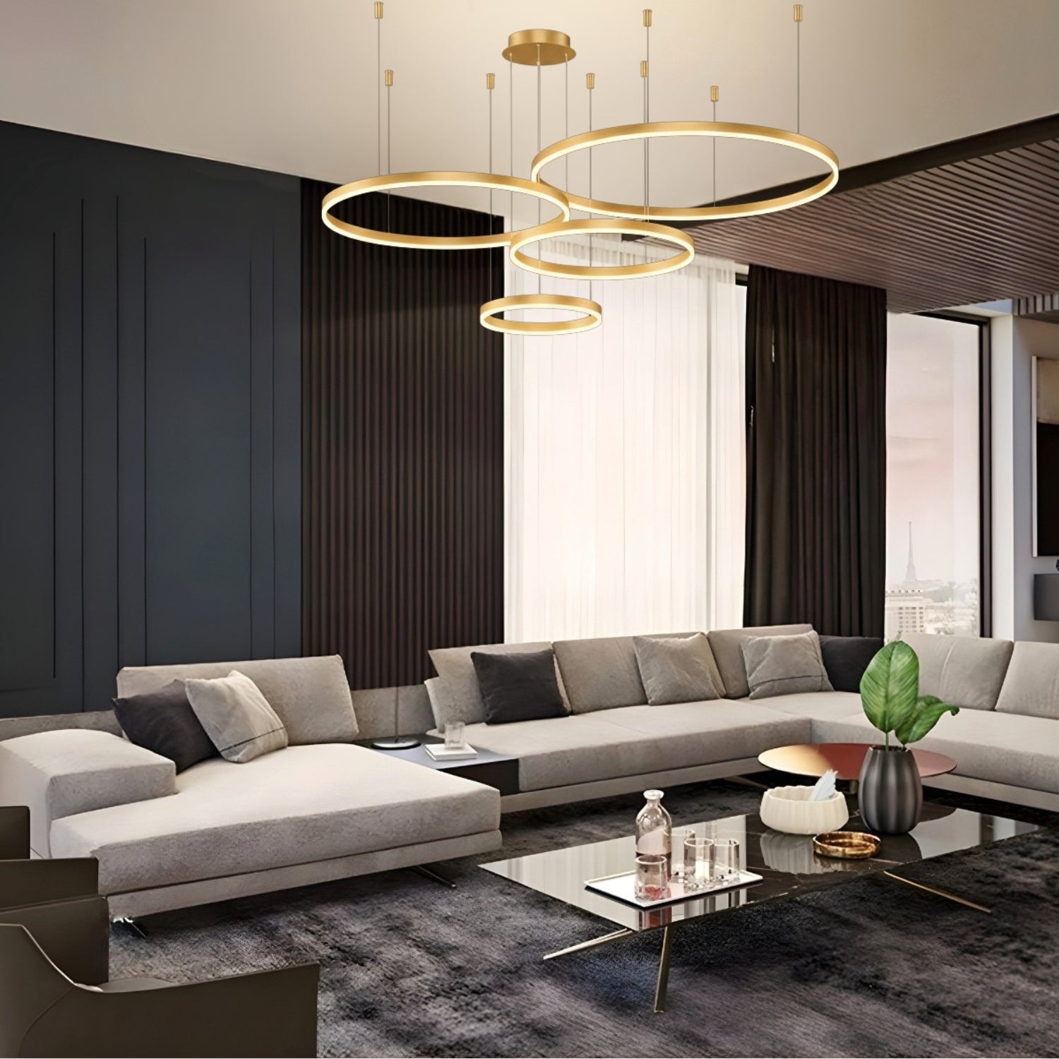 Wismar - Modern LED Ring Chandelier