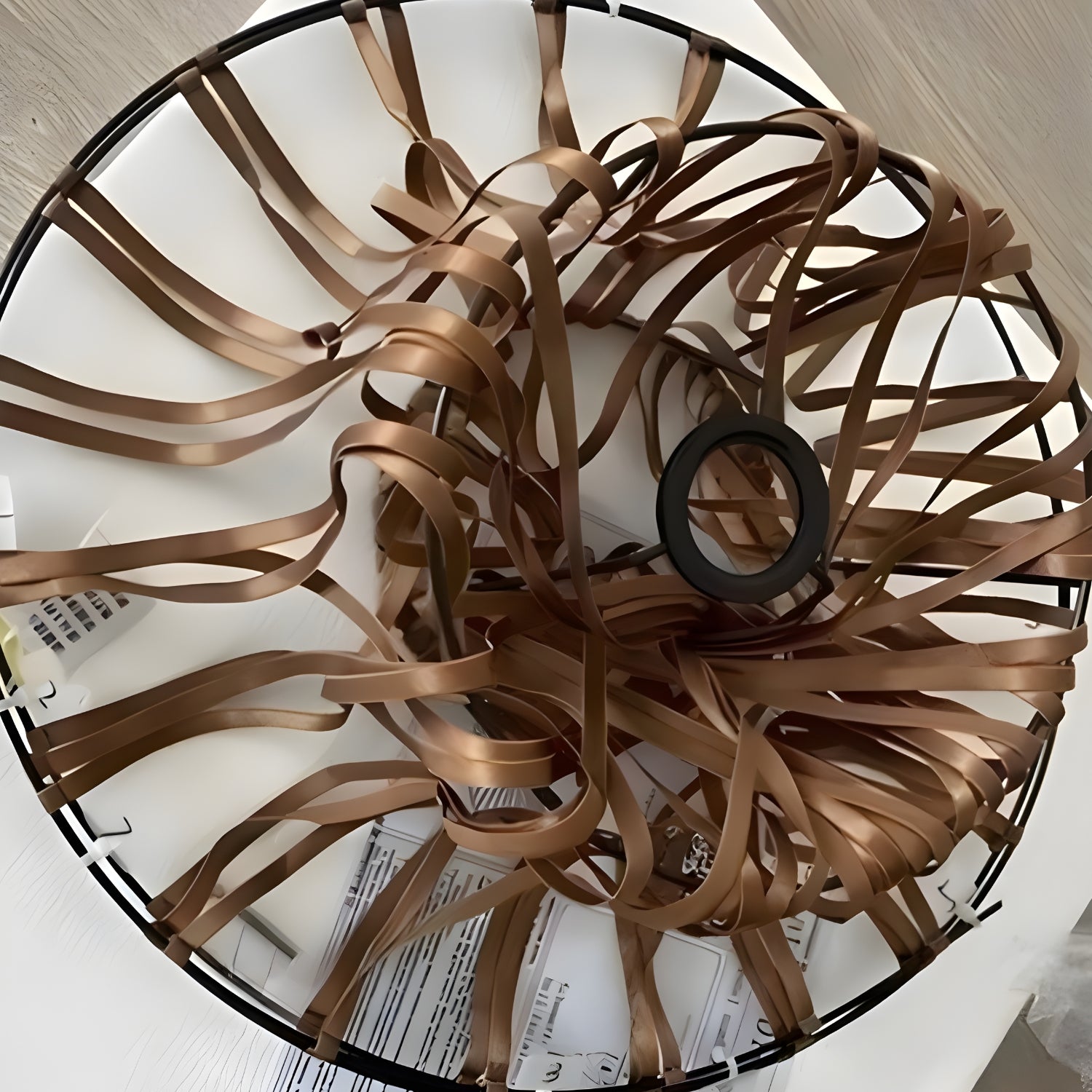 Weil - Italian-Inspired Nordic Modern Straw Hat Ceiling Lamp Creative Designer Chandelier Light Fixture