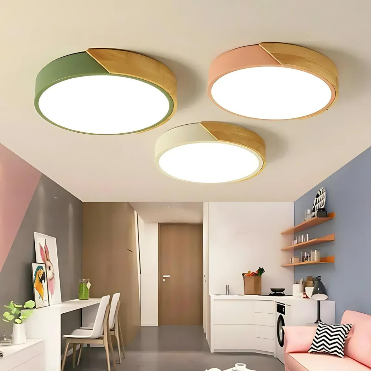 Round Luxe Flush Light