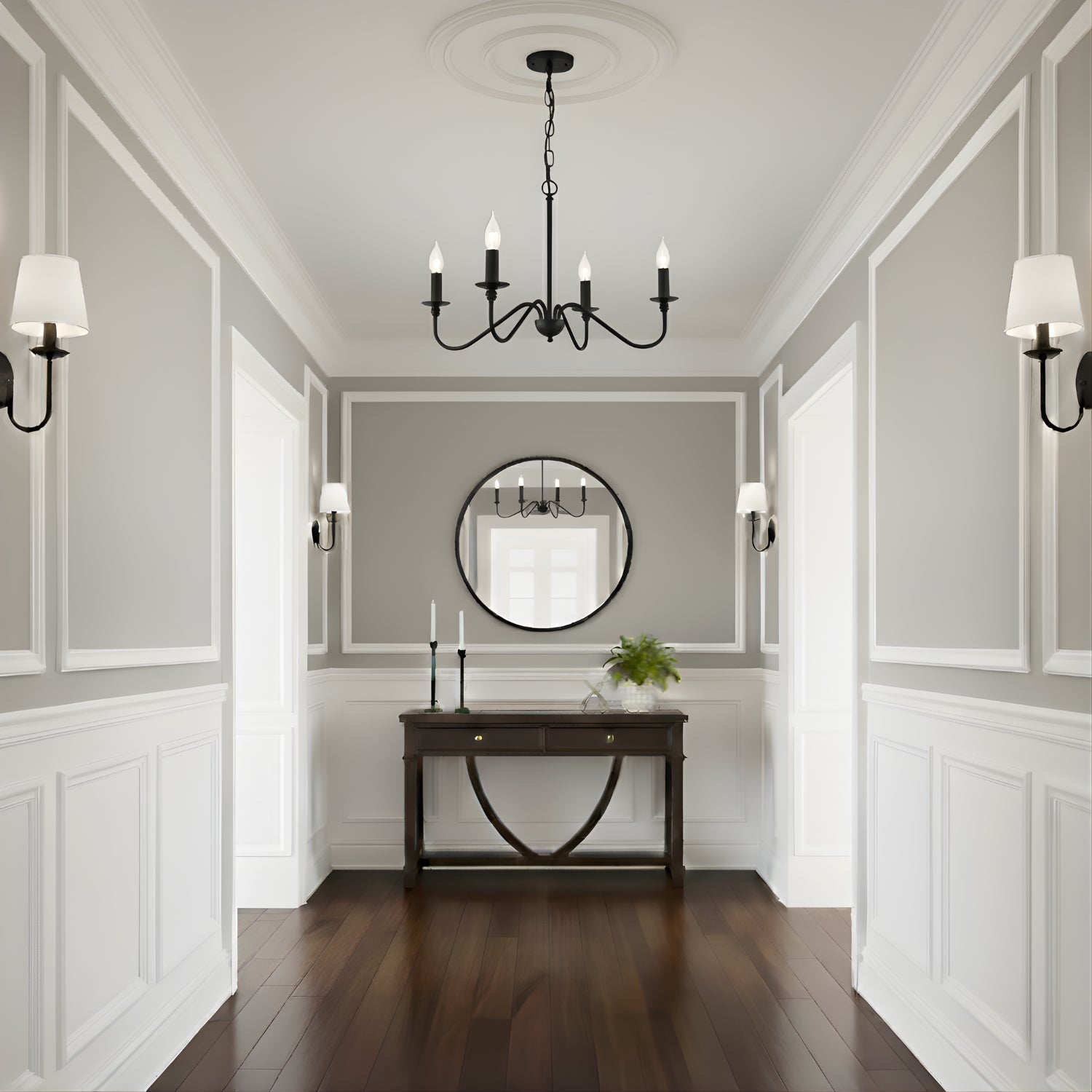 Niva - 35" Retro Loft Vintage American Style E14 Ceiling Chandelier Light, Black & Gold Modern Industrial Fixture