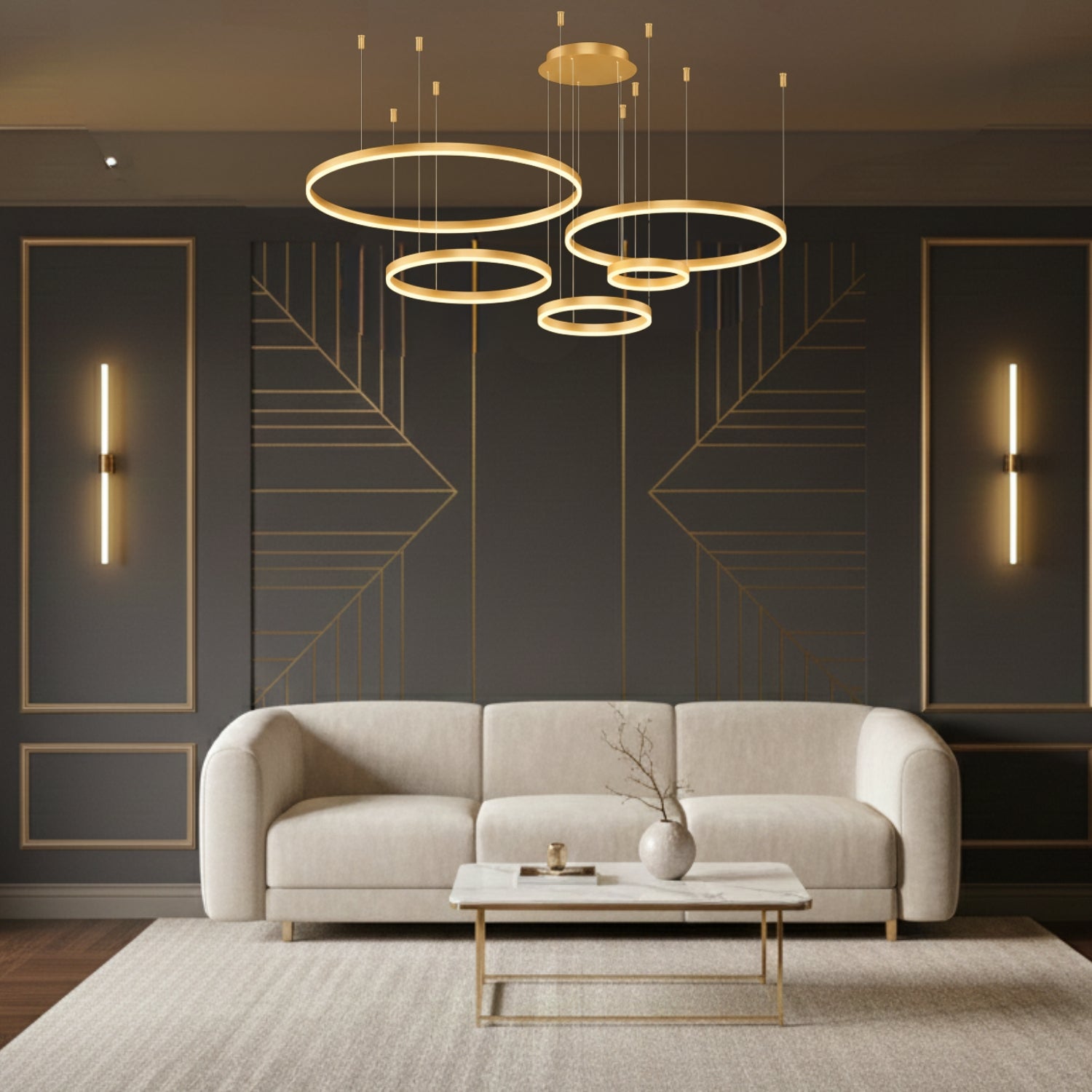 Wismar - Modern LED Ring Chandelier