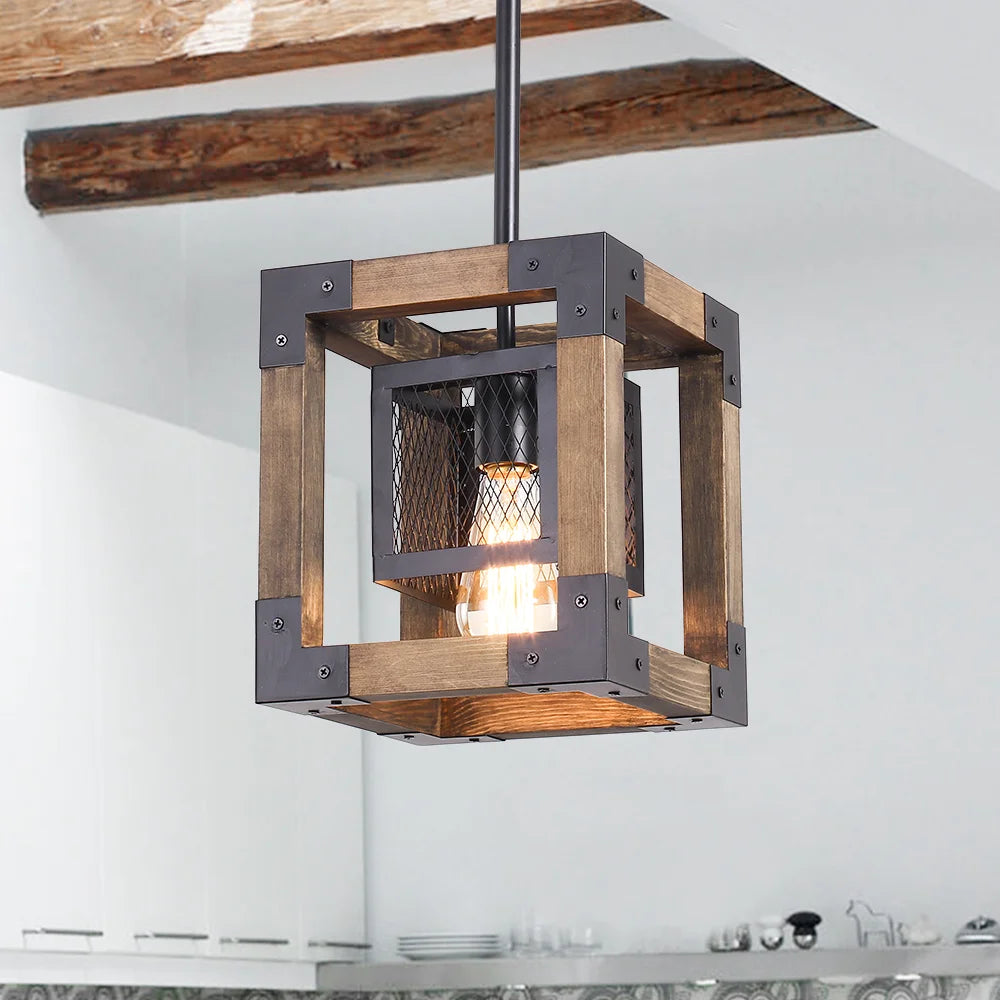 Rustic farmhouse light fixture pendant