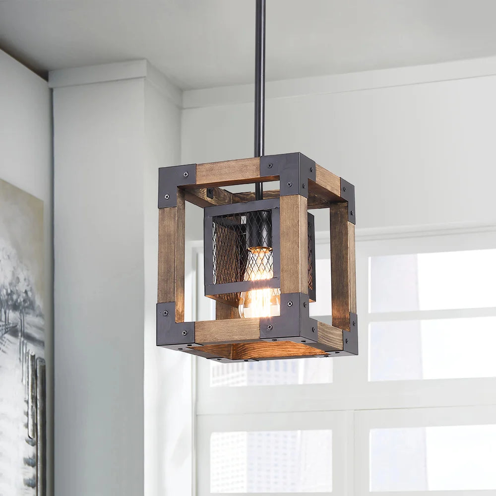 Rustic farmhouse light fixture pendant