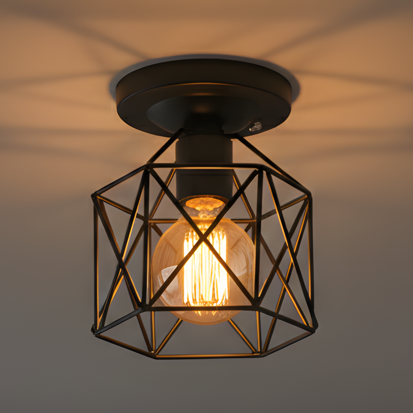 Velden - Retro Ceiling Light- Minimalist Industrial Fixture