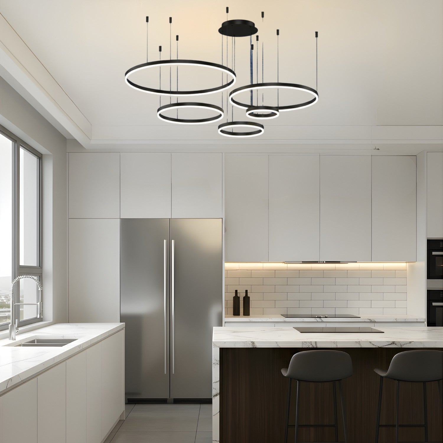 Wismar - Modern LED Ring Chandelier