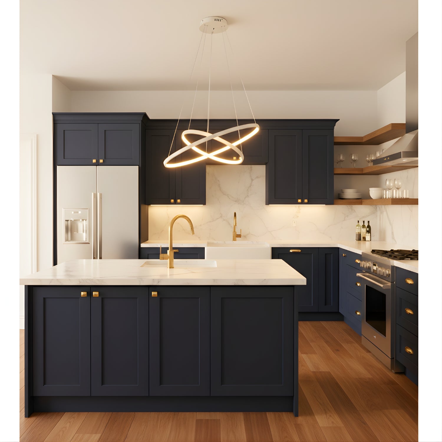 Velo - Modern Spiral LED Ceiling Light - Decorative Hanging Fixture for Home Interiors