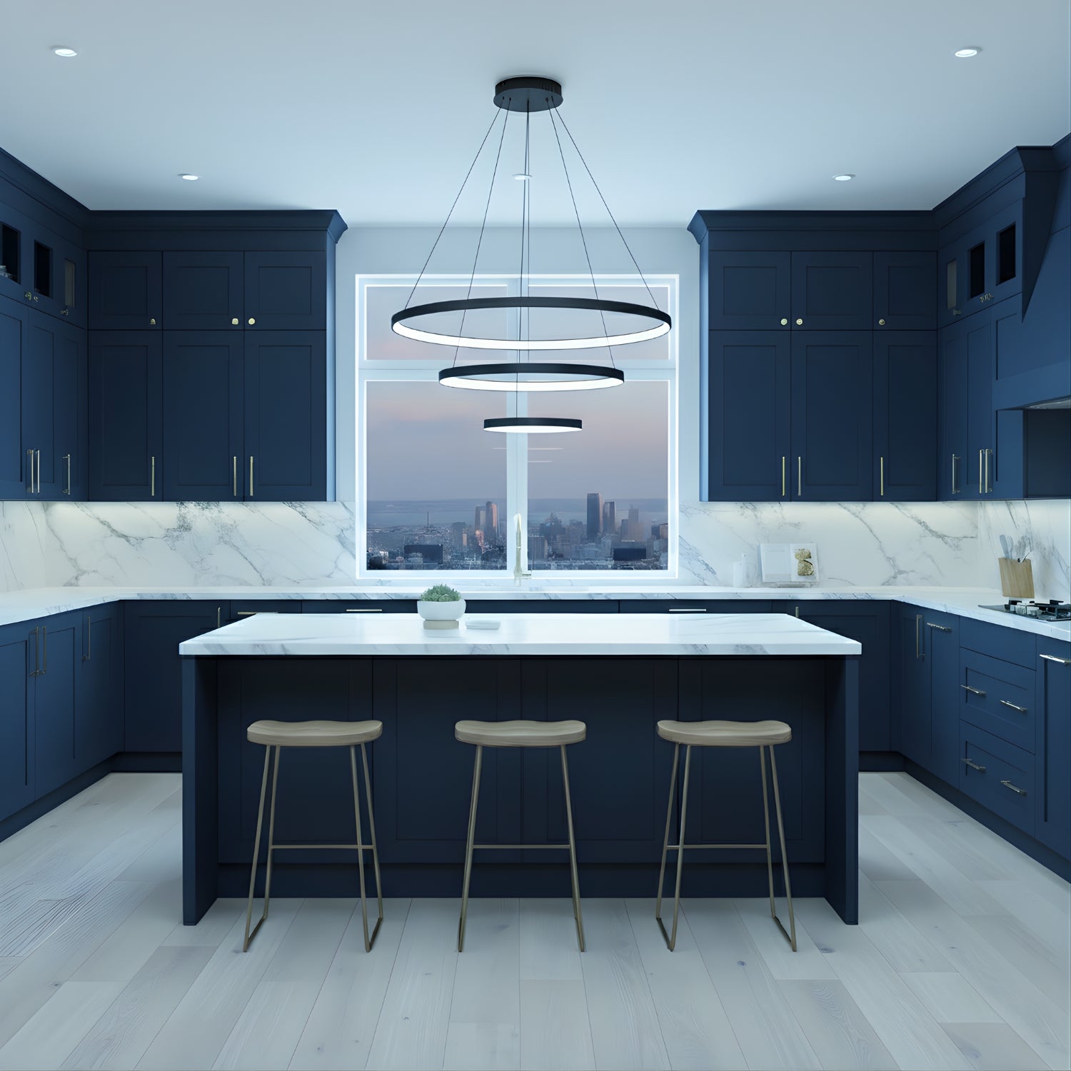 Velo - Modern Spiral LED Ceiling Light - Decorative Hanging Fixture for Home Interiors