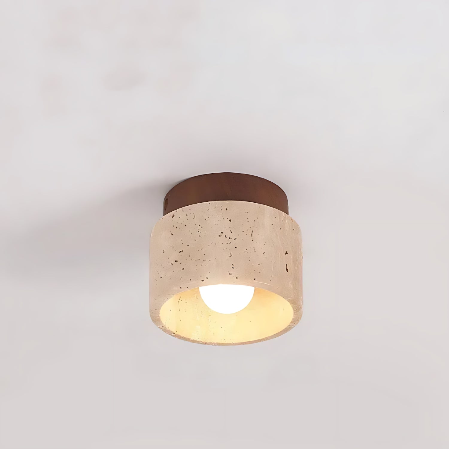 Wolfsberg - Travertine Recessed Chandelier for Hall and Stairway