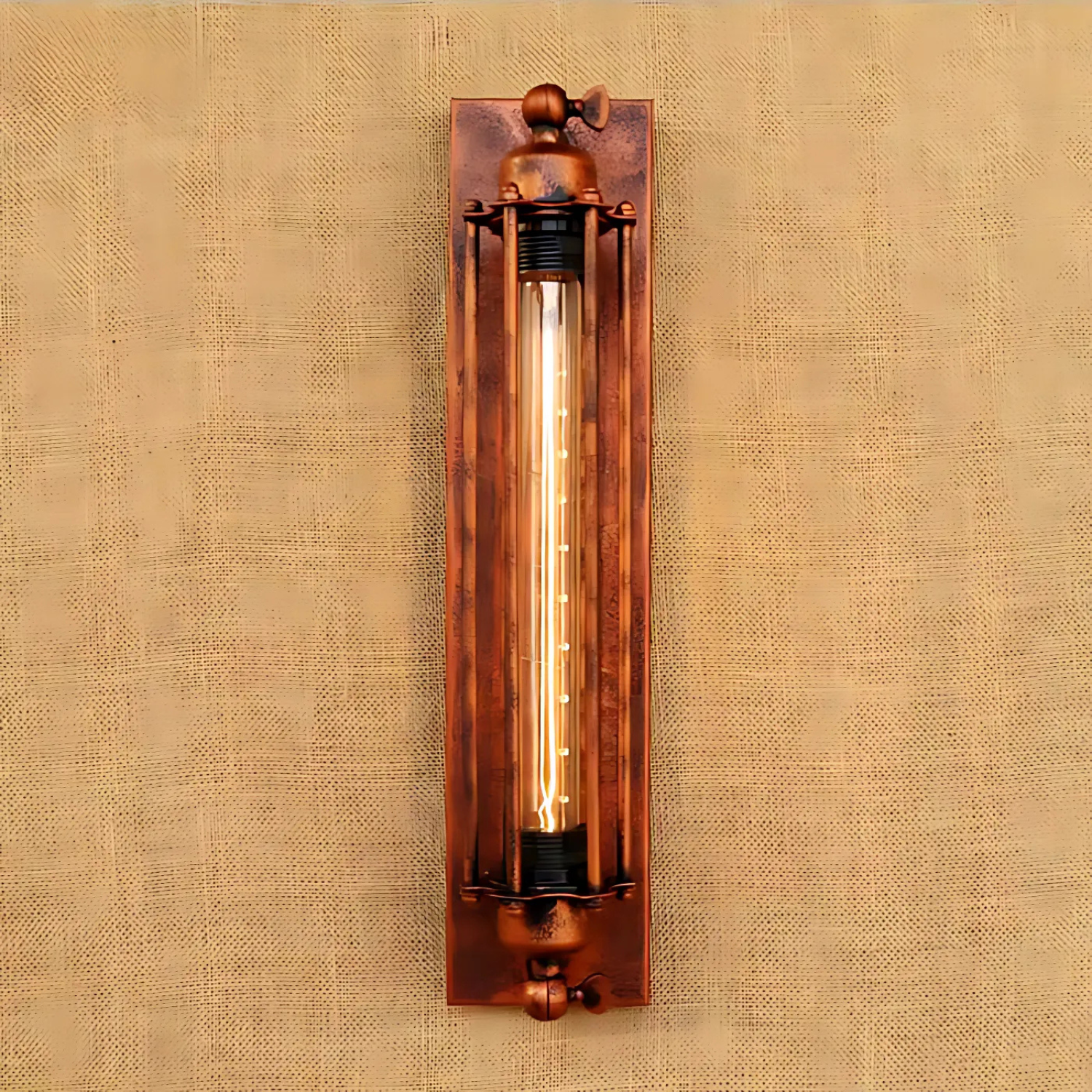 Rustic wall LED light