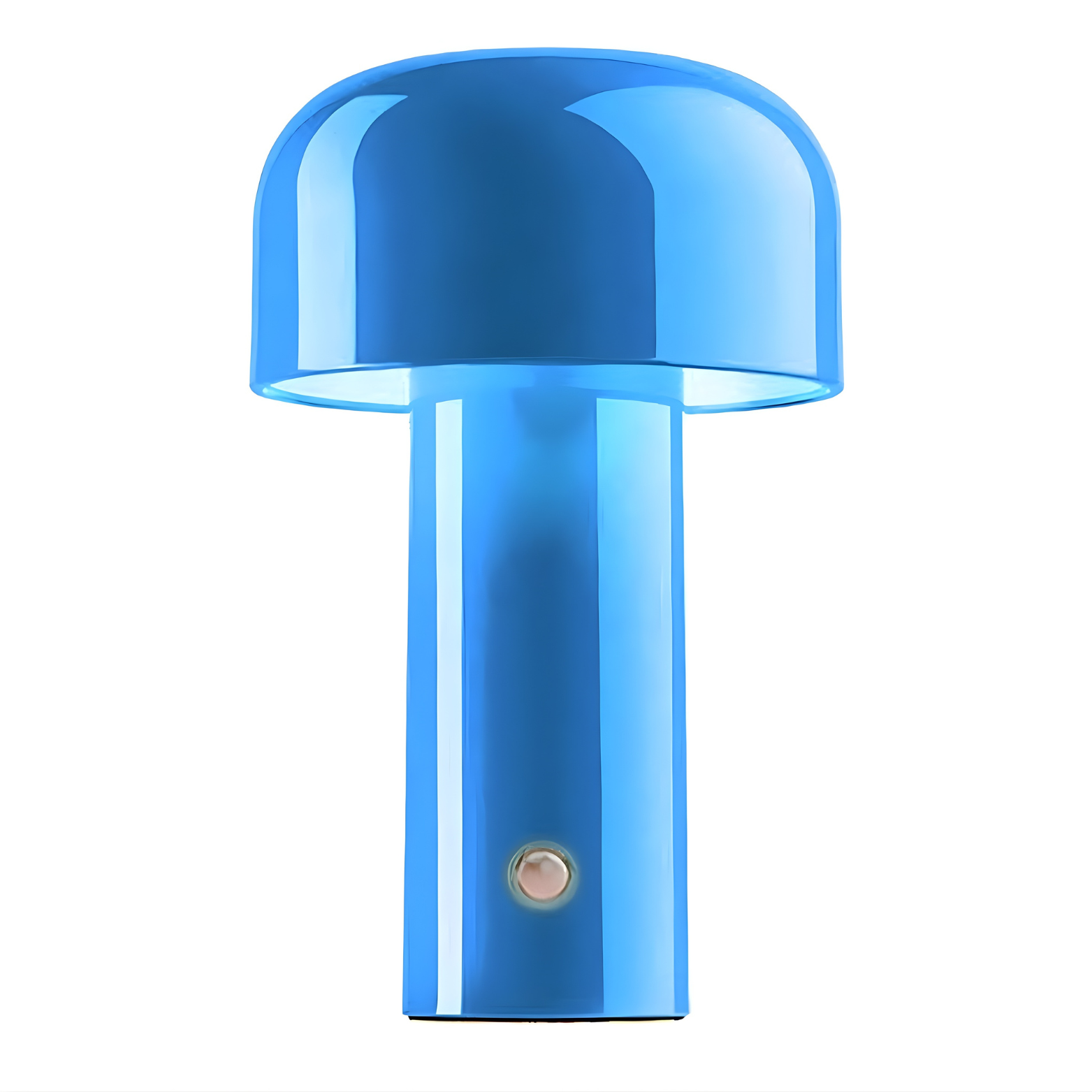 Blue lamp on a white background