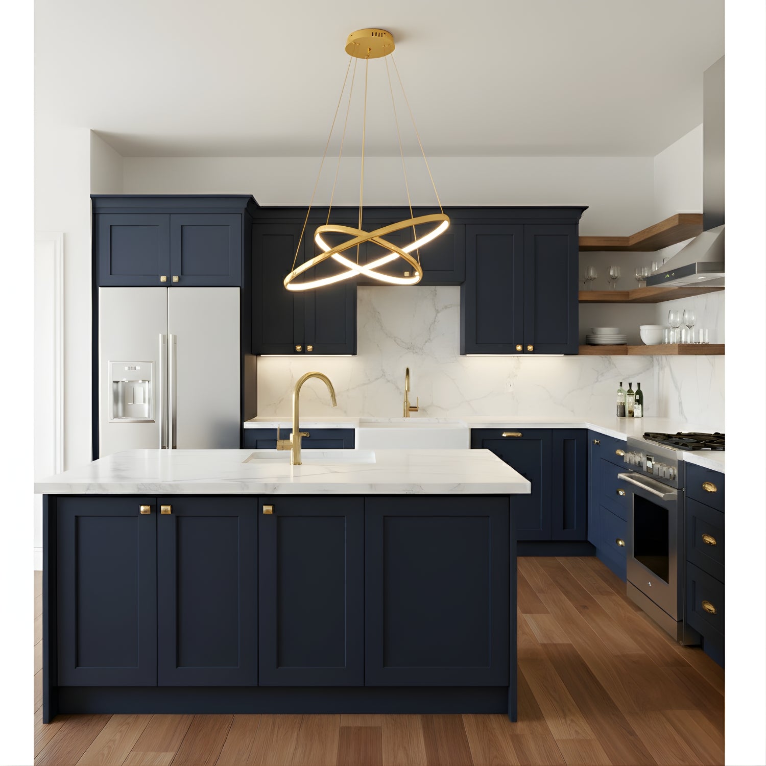 Velo - Modern Spiral LED Ceiling Light - Decorative Hanging Fixture for Home Interiors