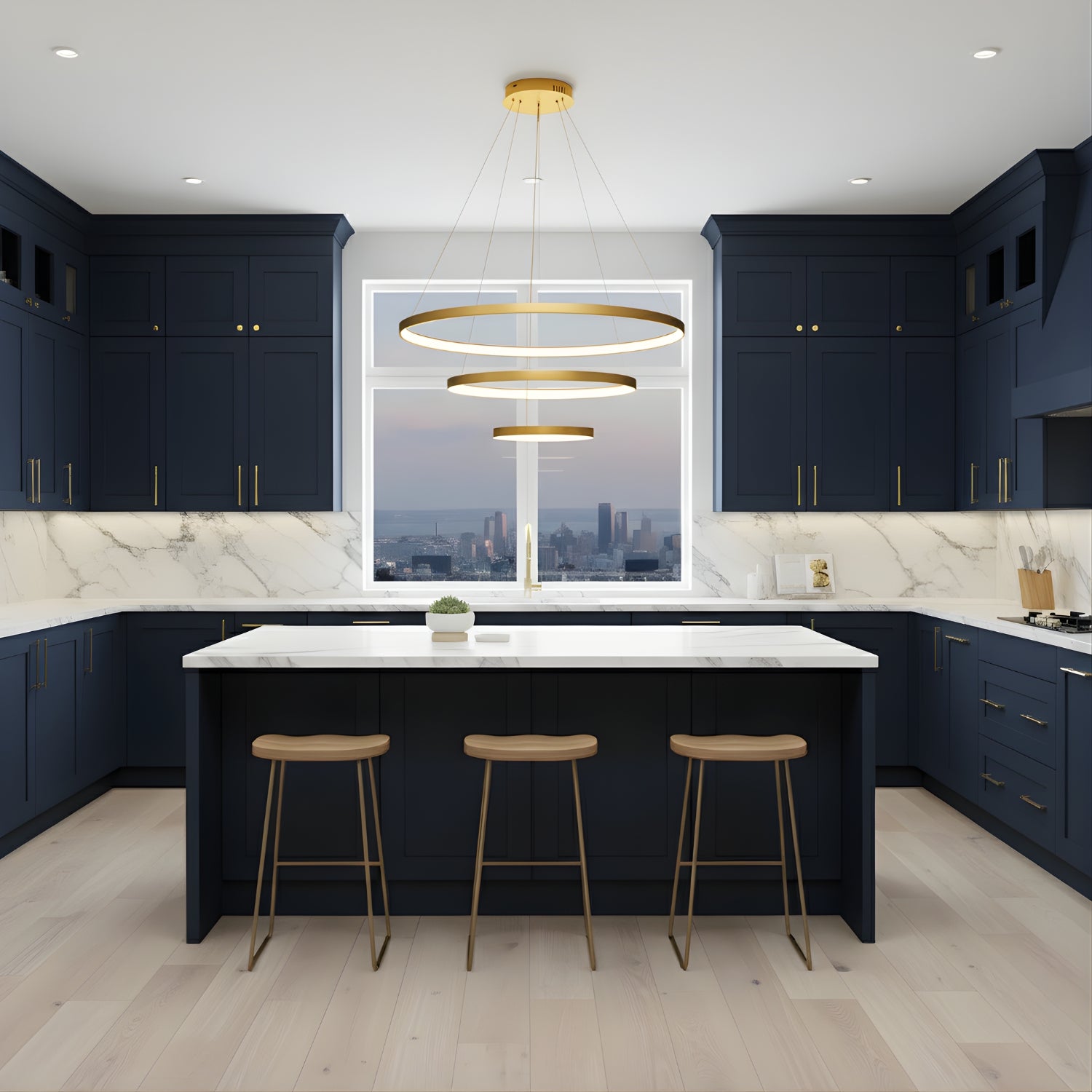 Velo - Modern Spiral LED Ceiling Light - Decorative Hanging Fixture for Home Interiors