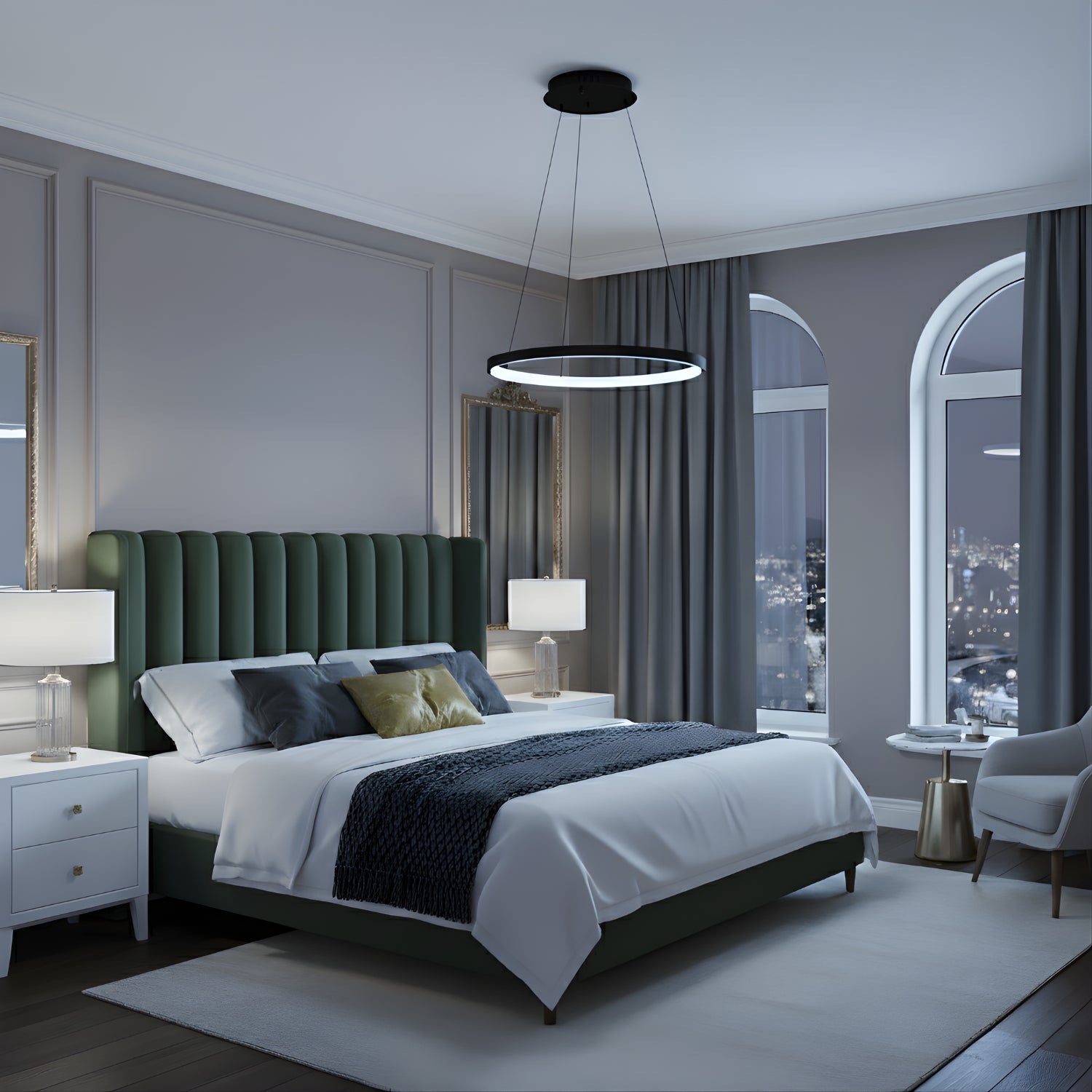 Velo - Modern Spiral LED Ceiling Light - Decorative Hanging Fixture for Home Interiors