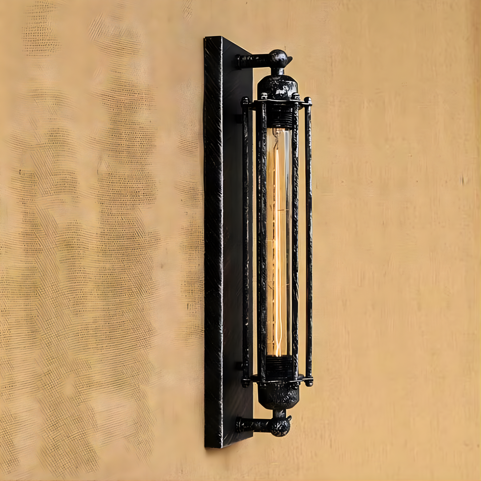 Nebula - 18" Industrial E27 LED Metallic Wall Light