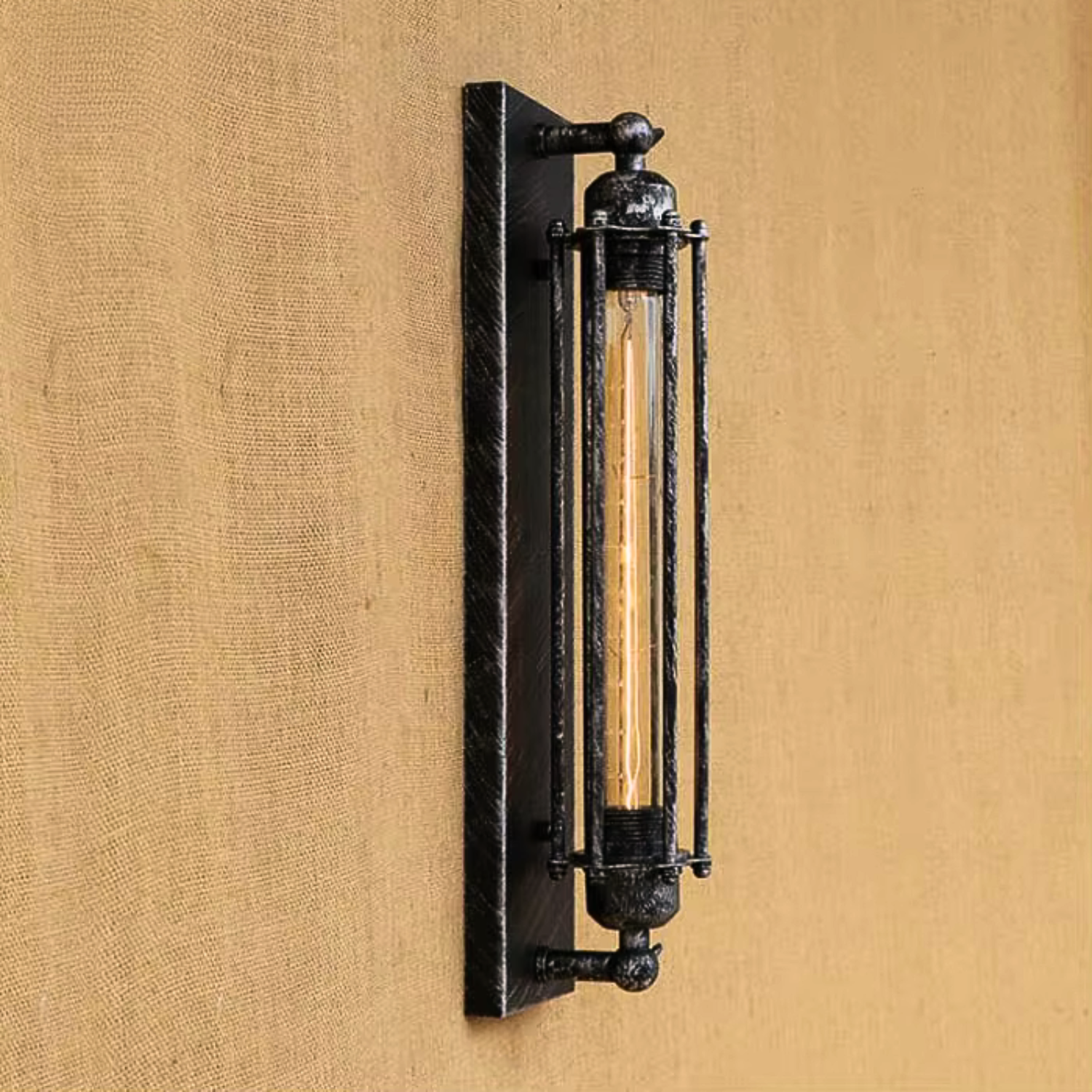 Rustic wall LED light
