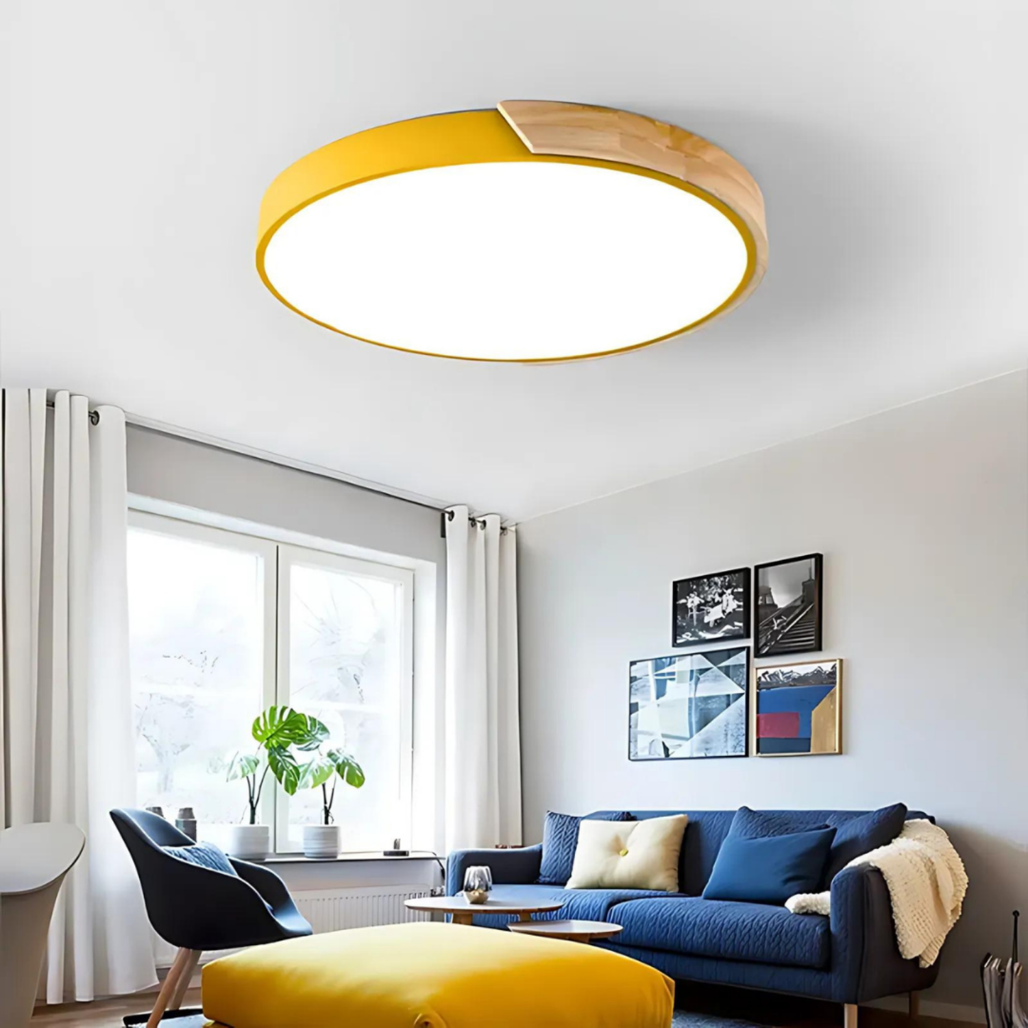 Round Luxe Flush Light