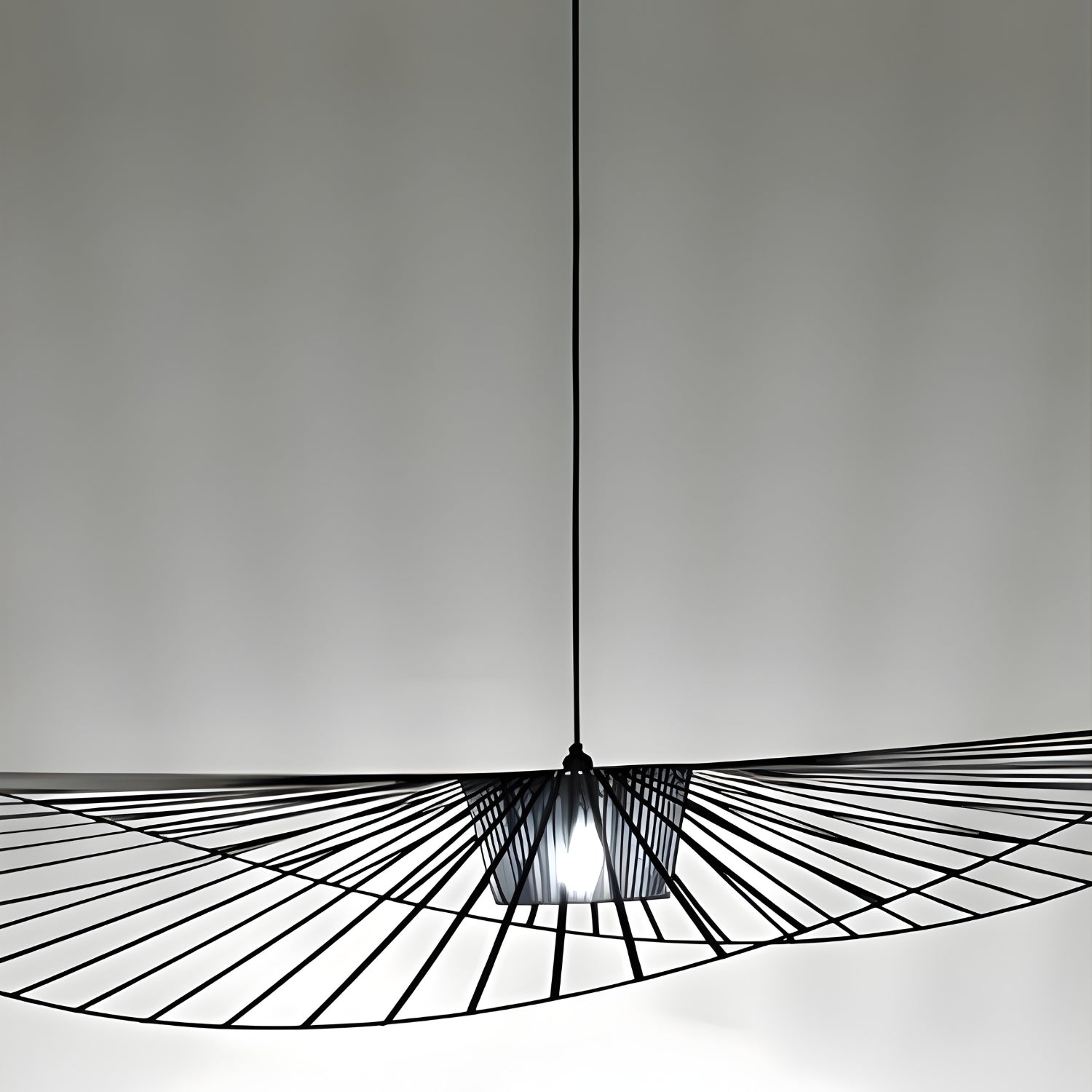 Weil - Italian-Inspired Nordic Modern Straw Hat Ceiling Lamp Creative Designer Chandelier Light Fixture