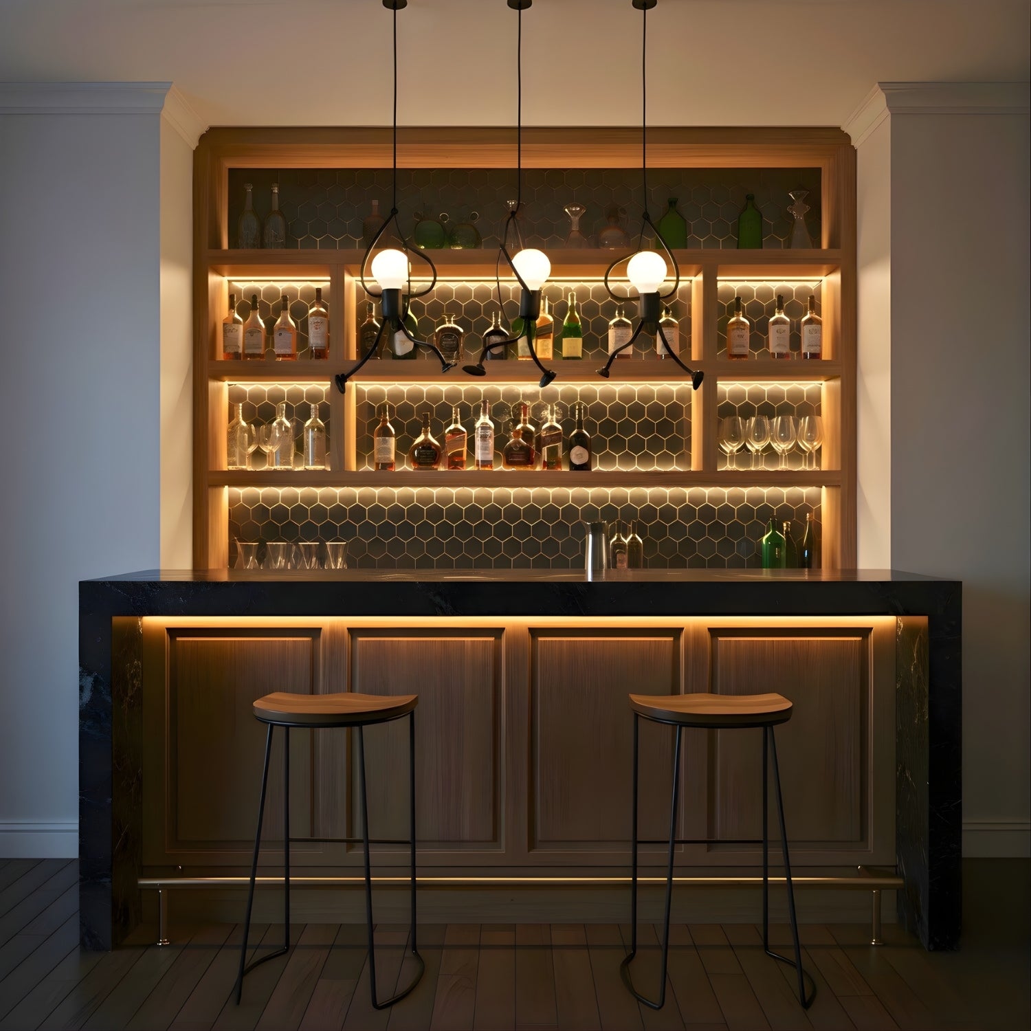 Elberg - Vintage Iron Climbing Man Pendant Light - Artistic E27 Ceiling Lamp