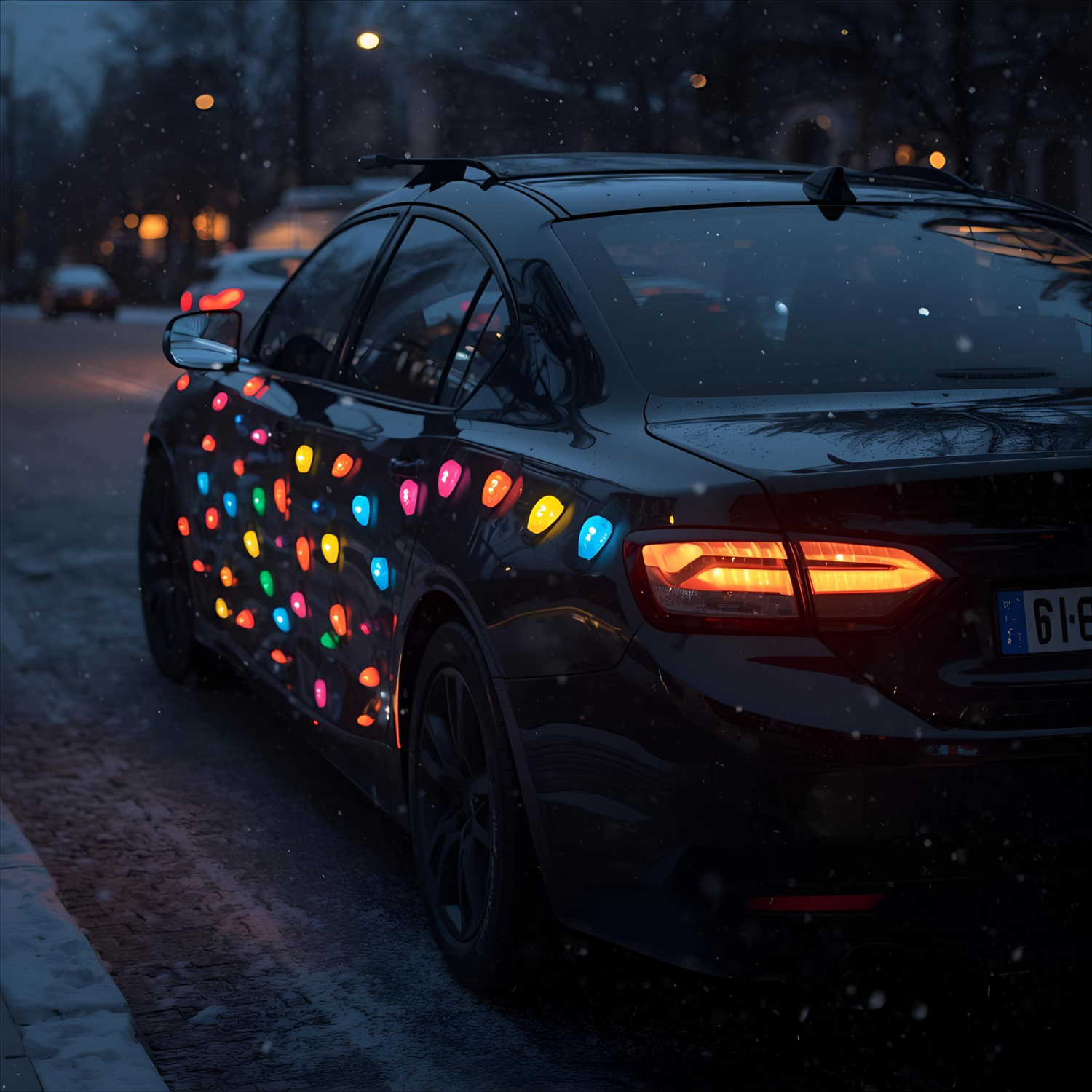 Car Christmas Reflective Magnetic Bulbs (24)