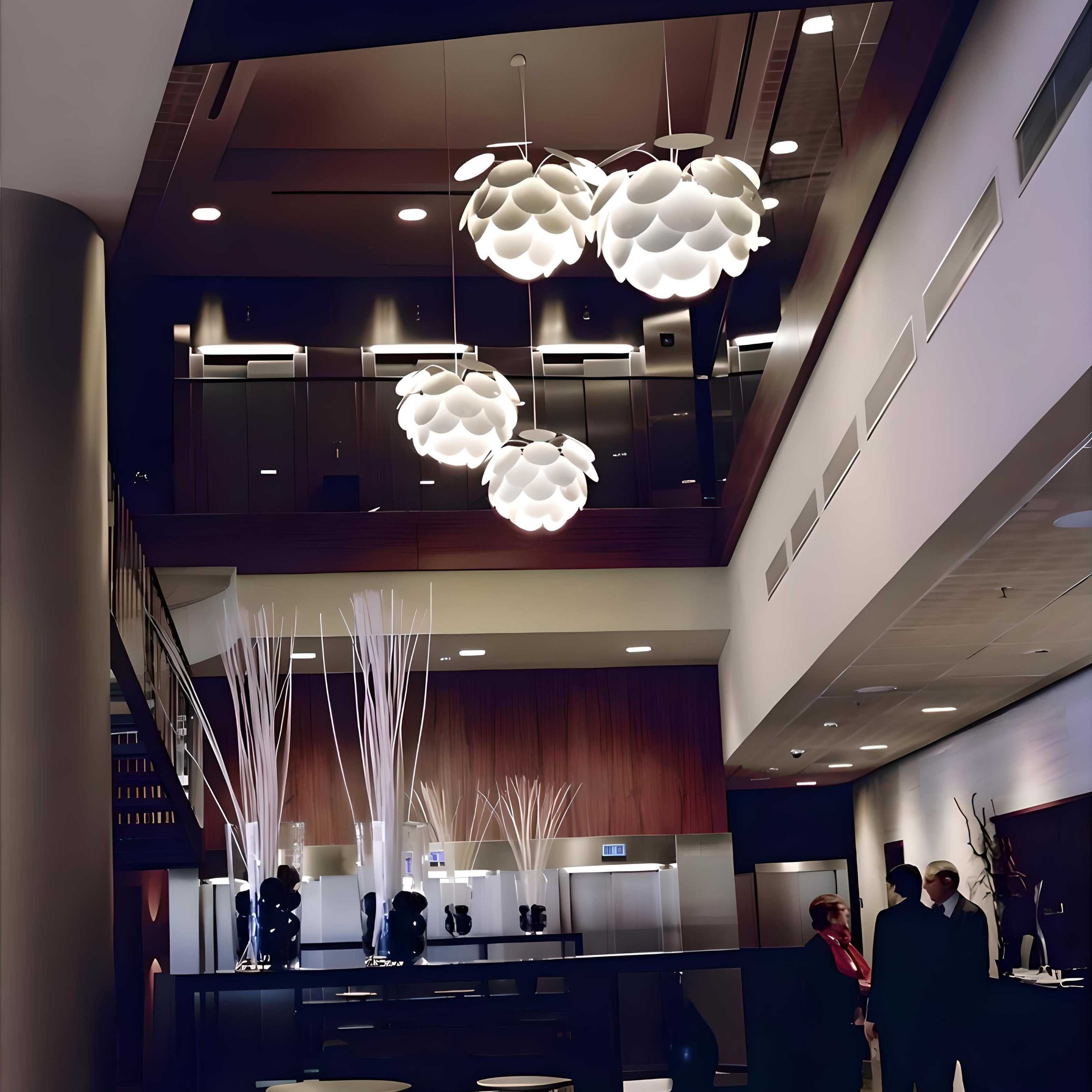 LED Snowball Chandelier