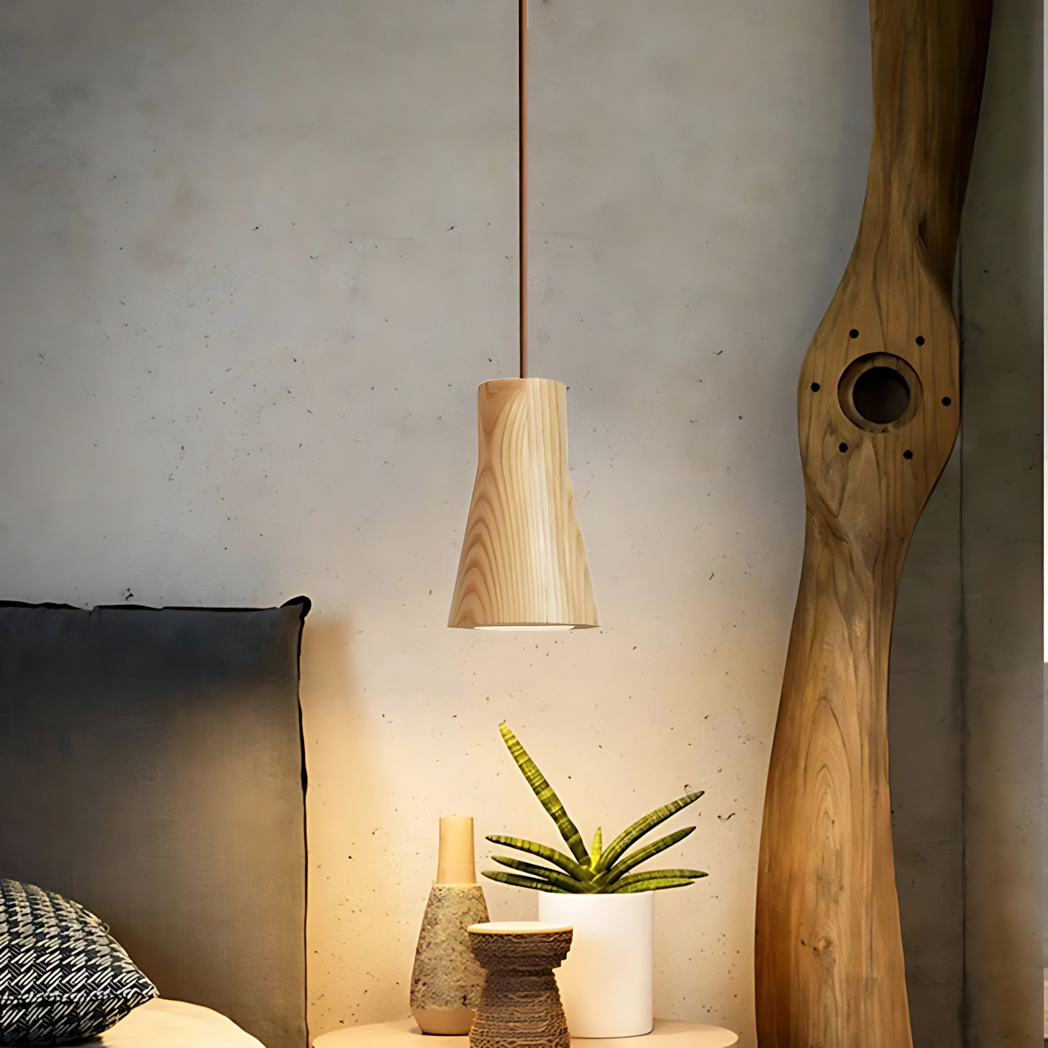 Nordic wood pendant light 2025