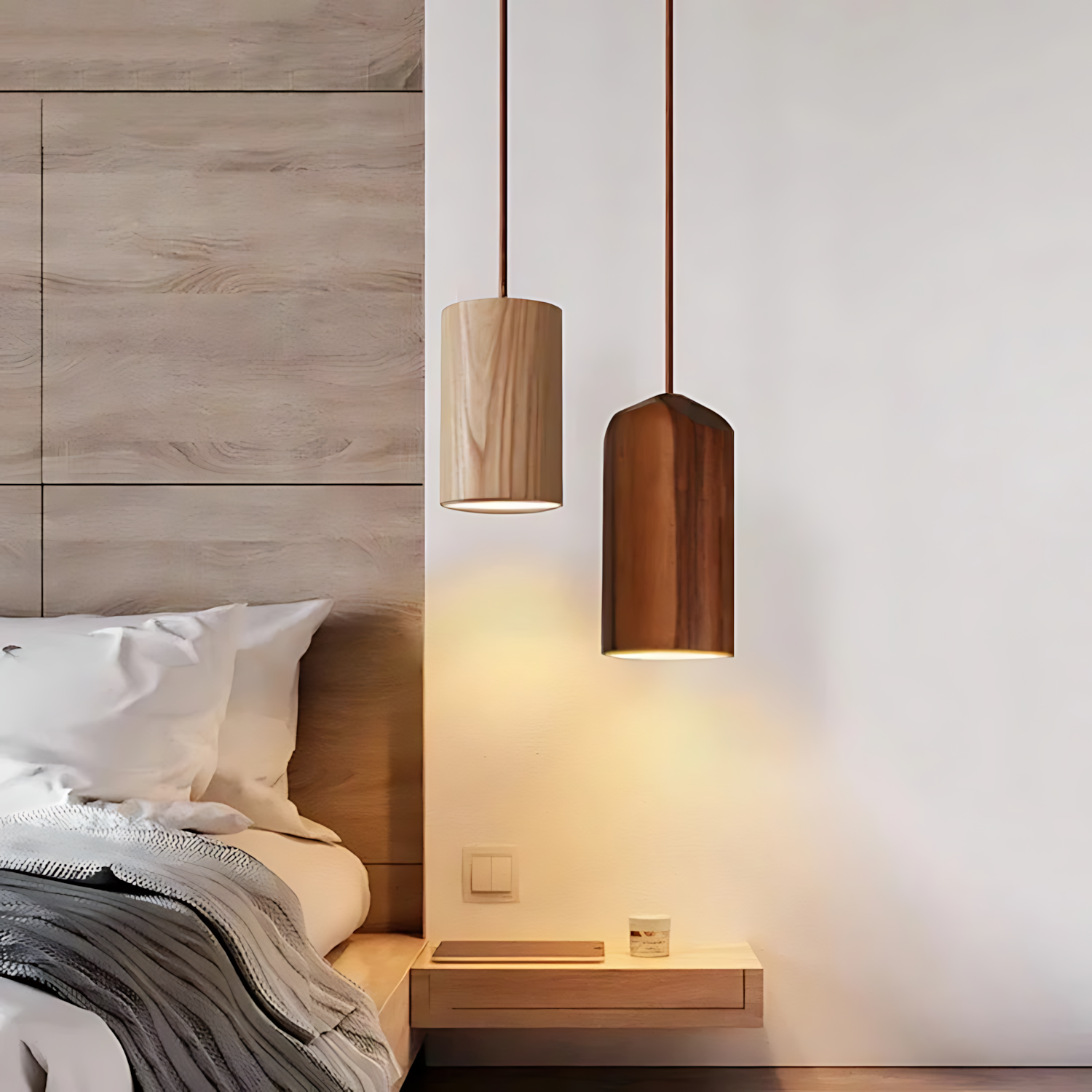 Falken - Scandinavian Wood Pendant Light