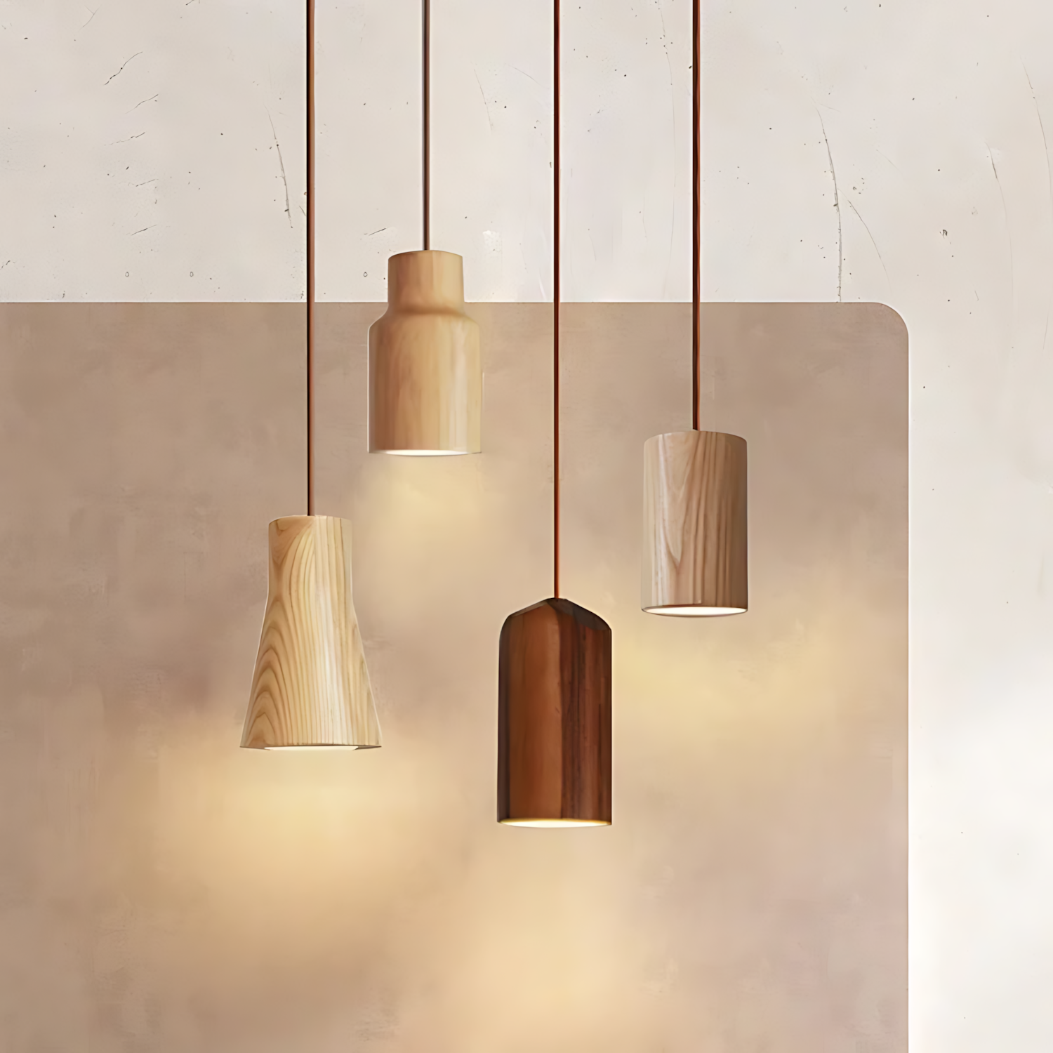Falken - Scandinavian Wood Pendant Light