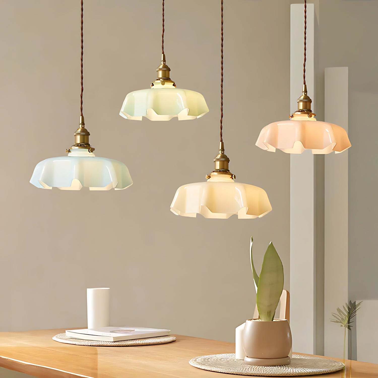 Drachenfels - French Elegance Brass Pendant Lamp