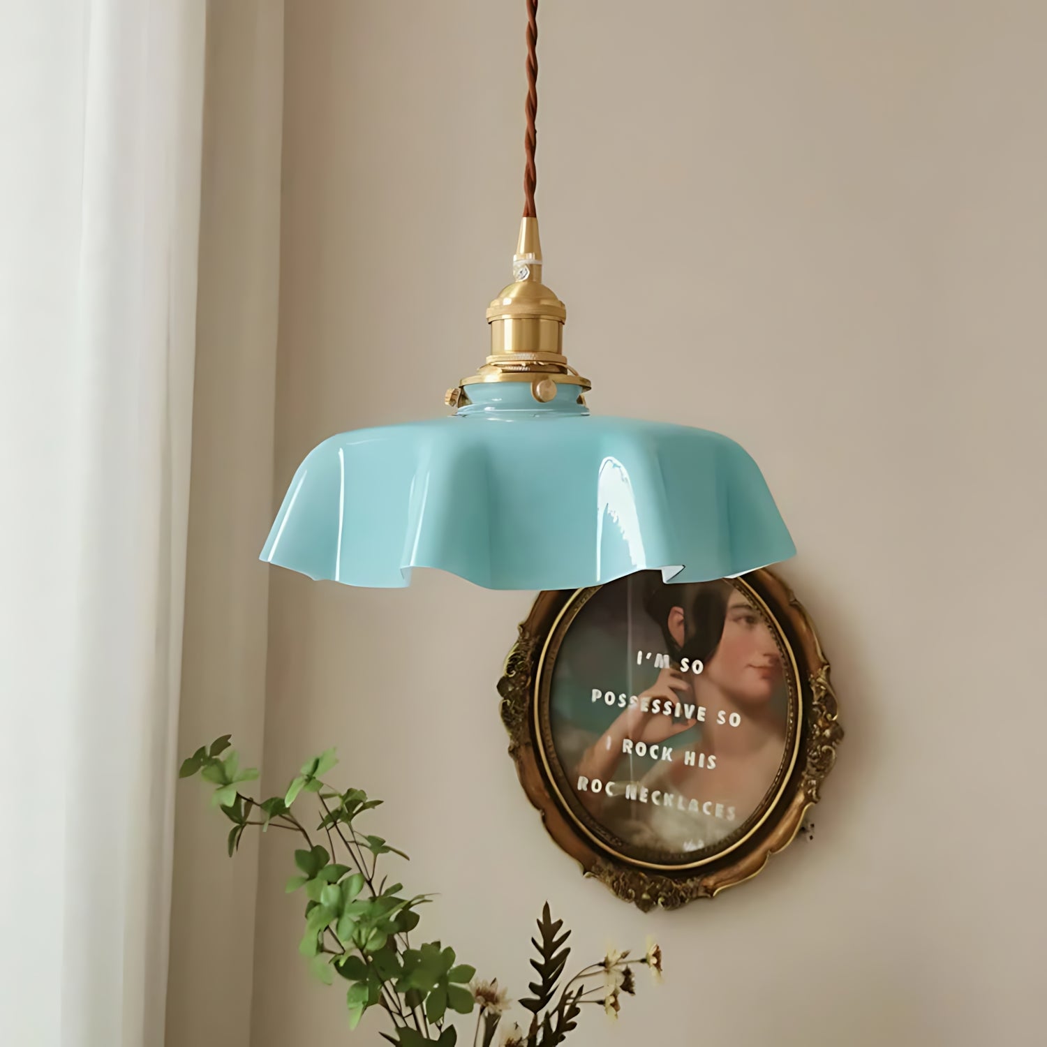 Drachenfels - French Elegance Brass Pendant Lamp