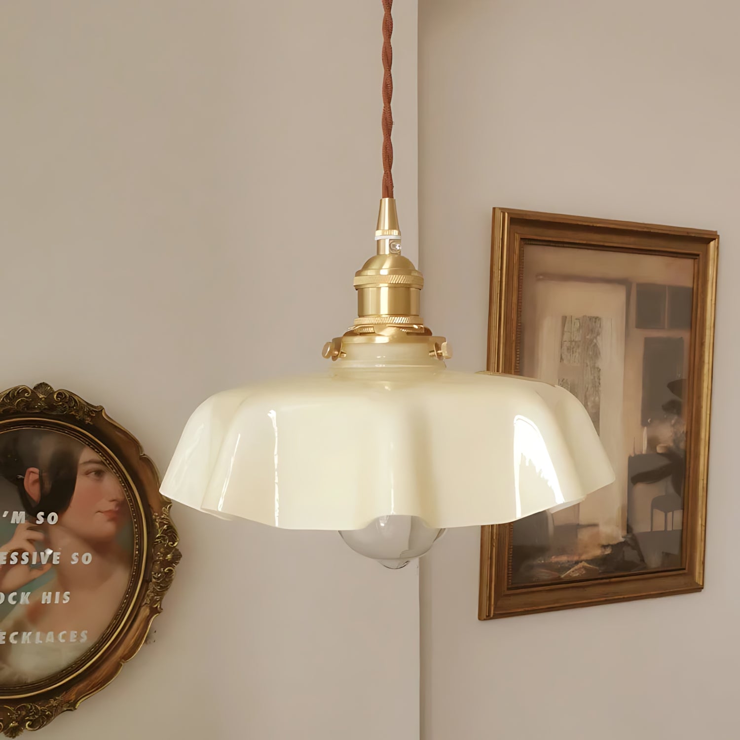 Drachenfels - French Elegance Brass Pendant Lamp