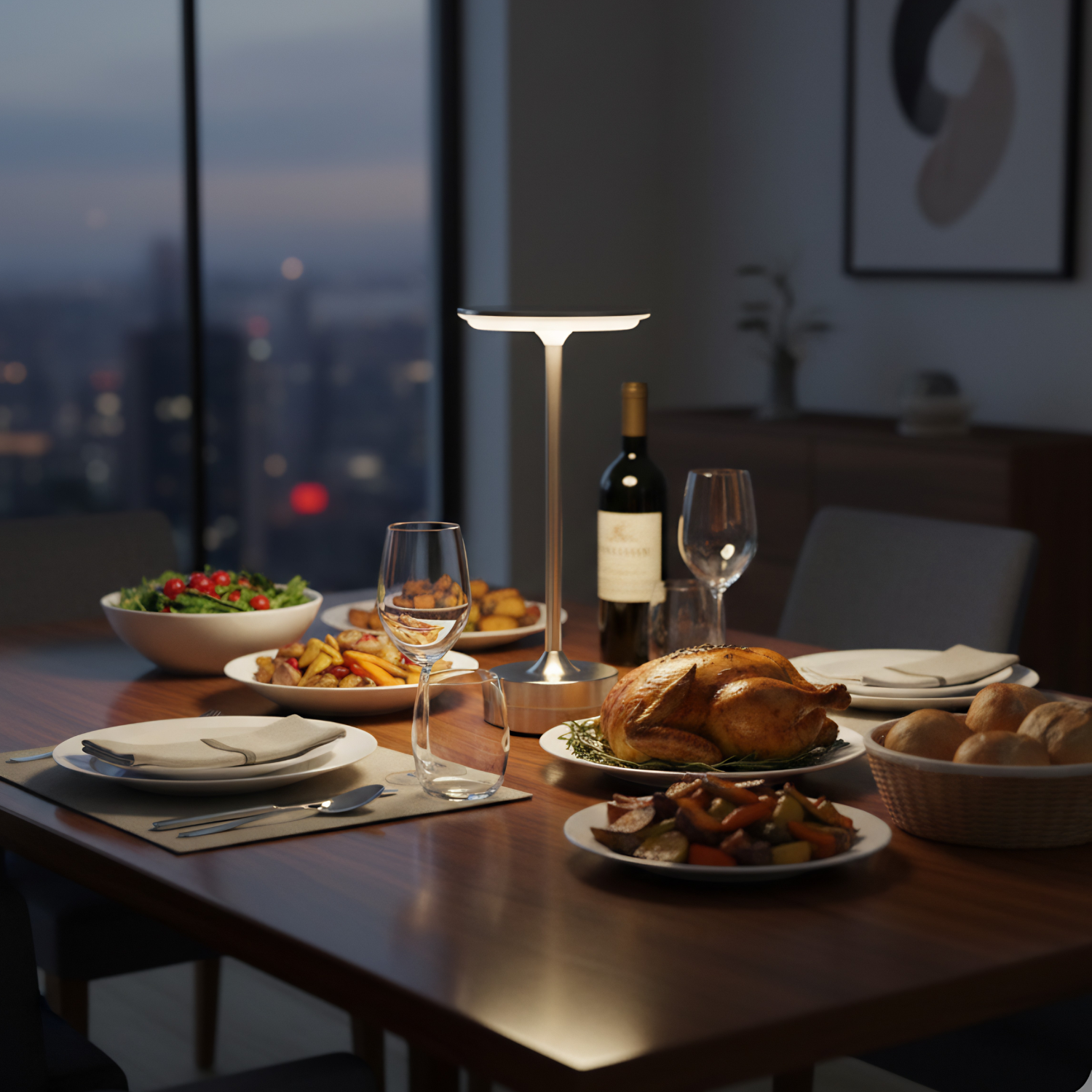 Senja | 11" LED Table Lamp with Touch Sensor 3-Color Dimmable Night Light