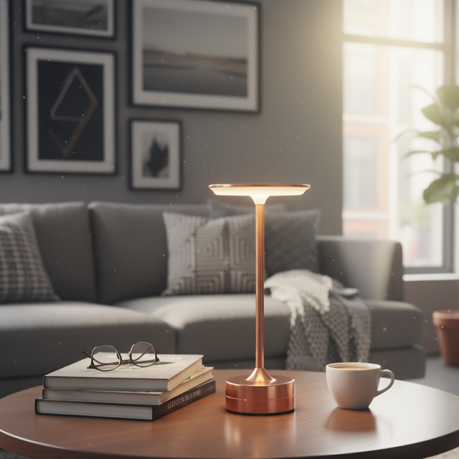 Senja | 11" LED Table Lamp with Touch Sensor 3-Color Dimmable Night Light