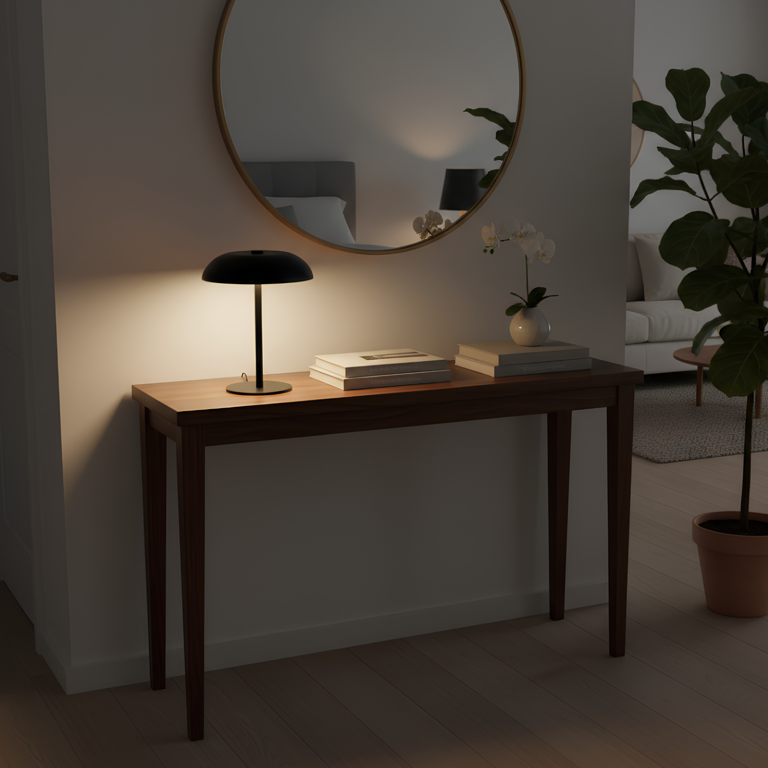 Tampere | 8" Wireless Mushroom Lamp | Touch & Dimmer Control