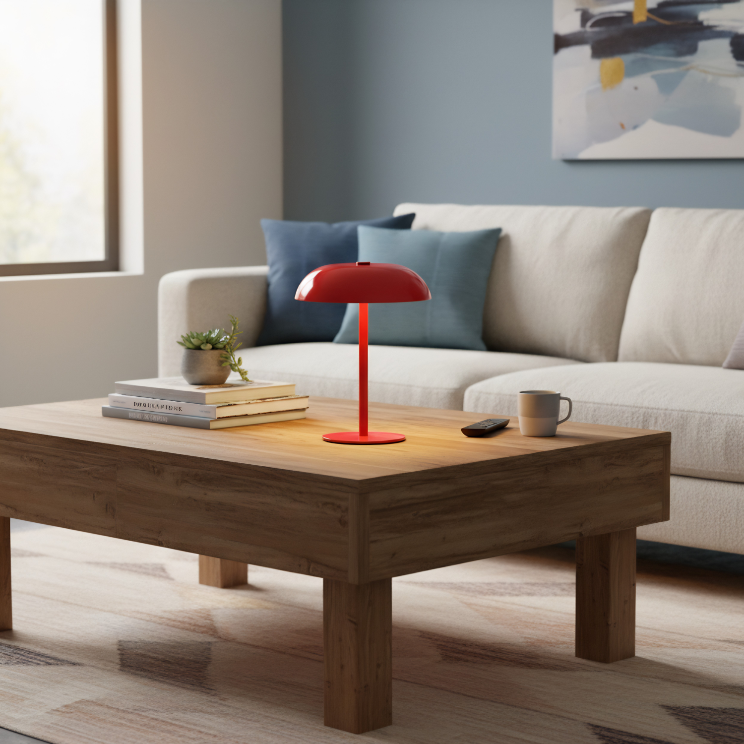 Tampere | 8" Wireless Mushroom Lamp | Touch & Dimmer Control