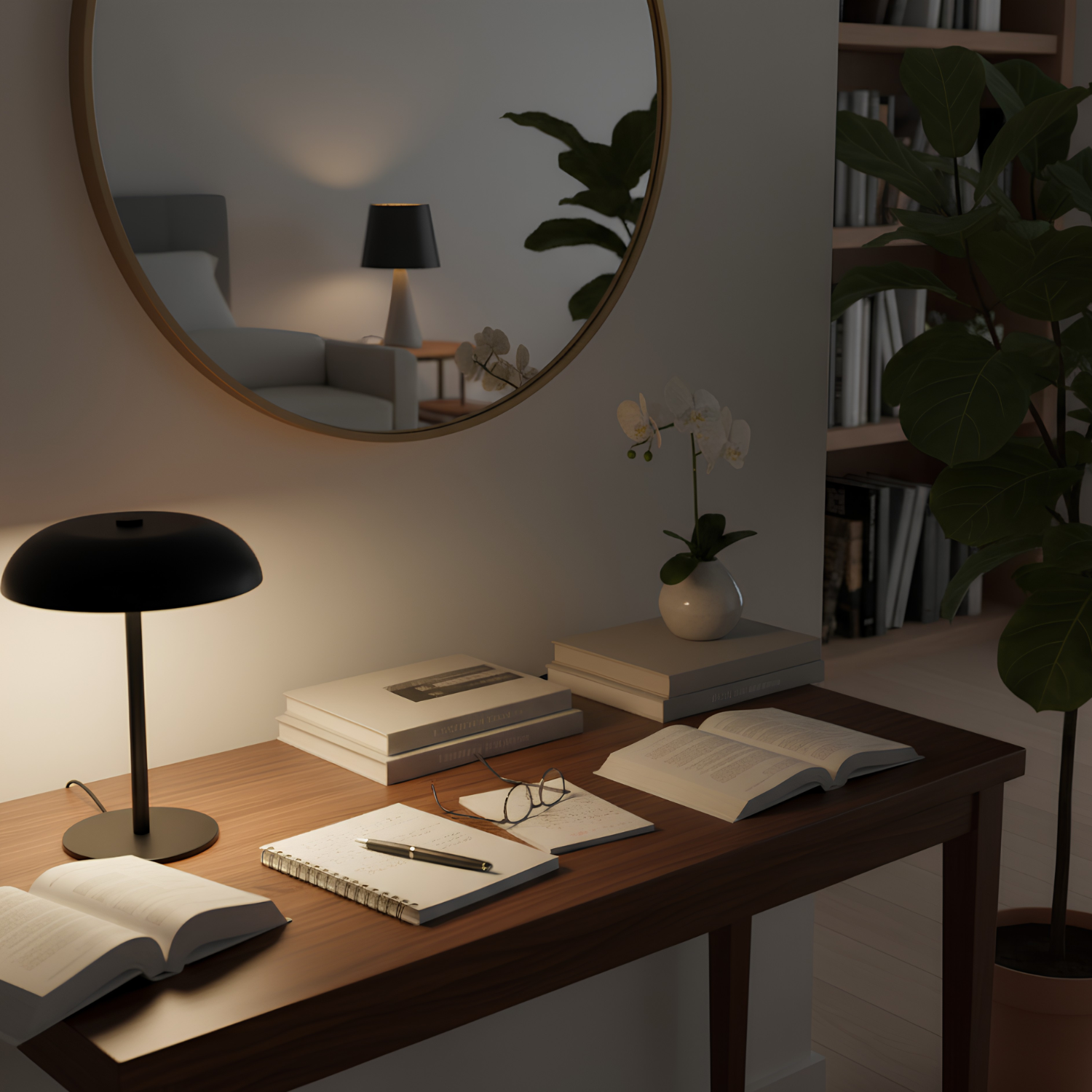 Tampere | 8" Wireless Mushroom Lamp | Touch & Dimmer Control