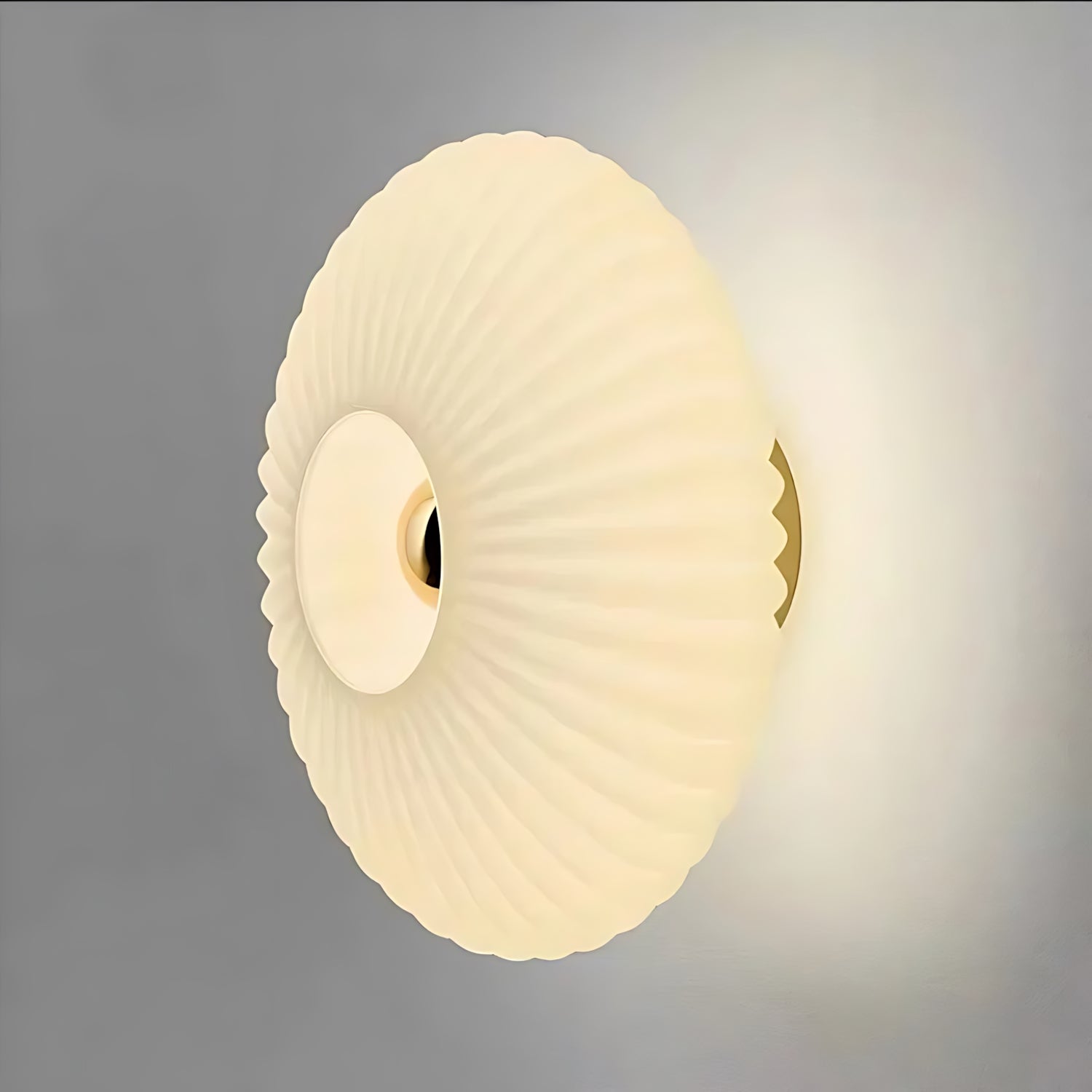 Glass Wall Lamp with Wavy Light