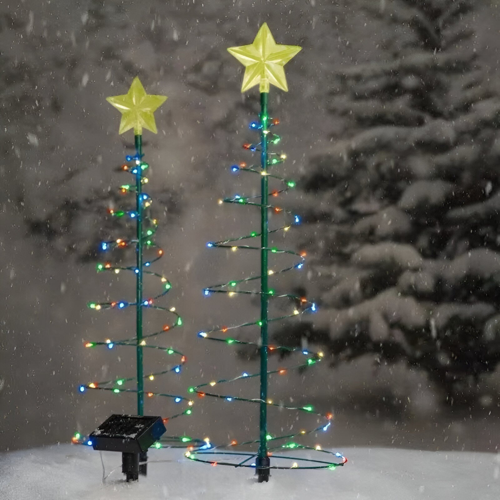 Outdoor mini Christmas tree decoration