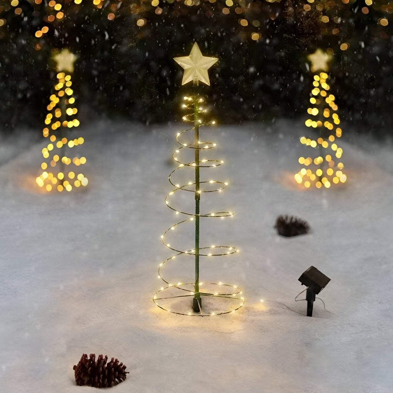 Outdoor mini Christmas tree decoration