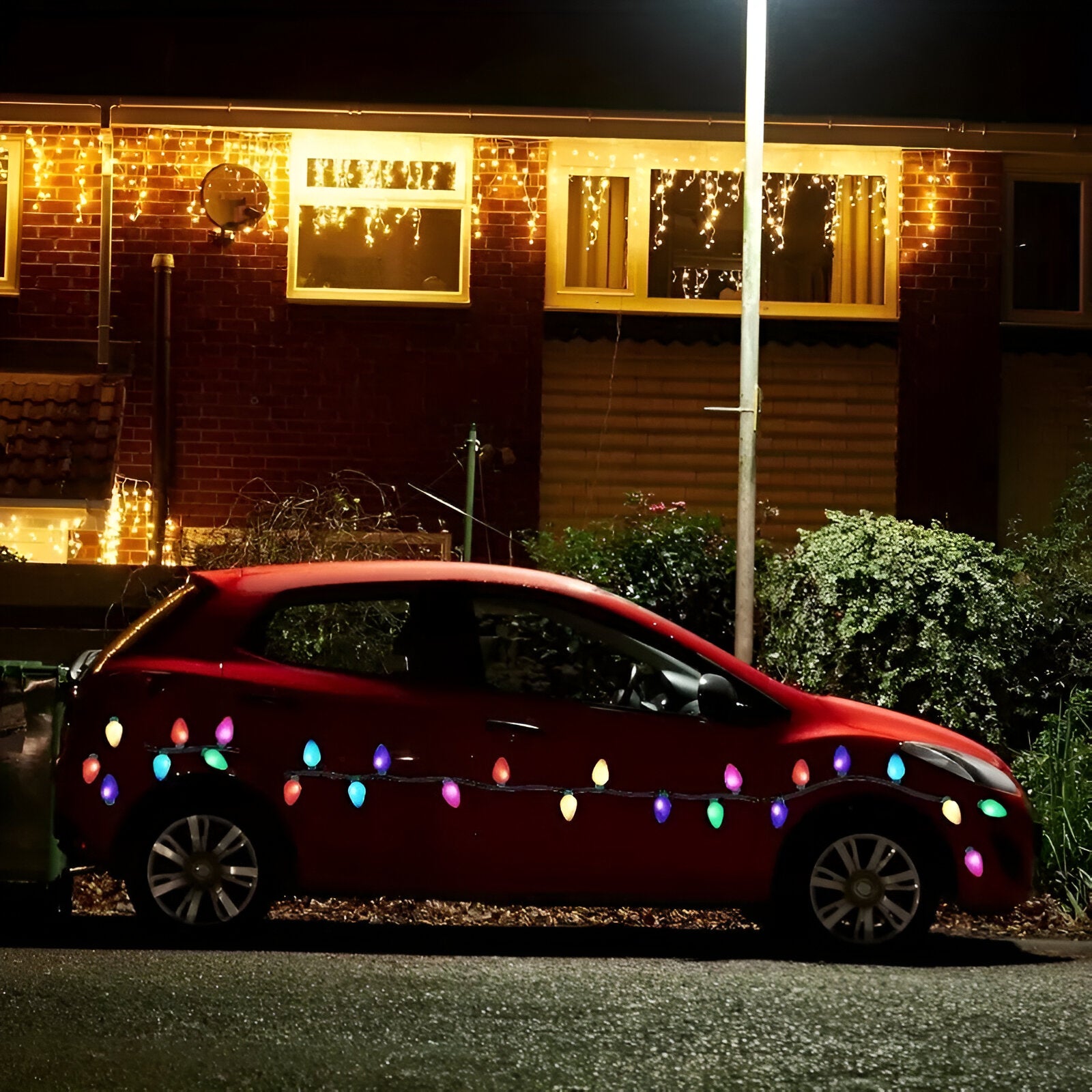 Light bulbs magnetic car stickers