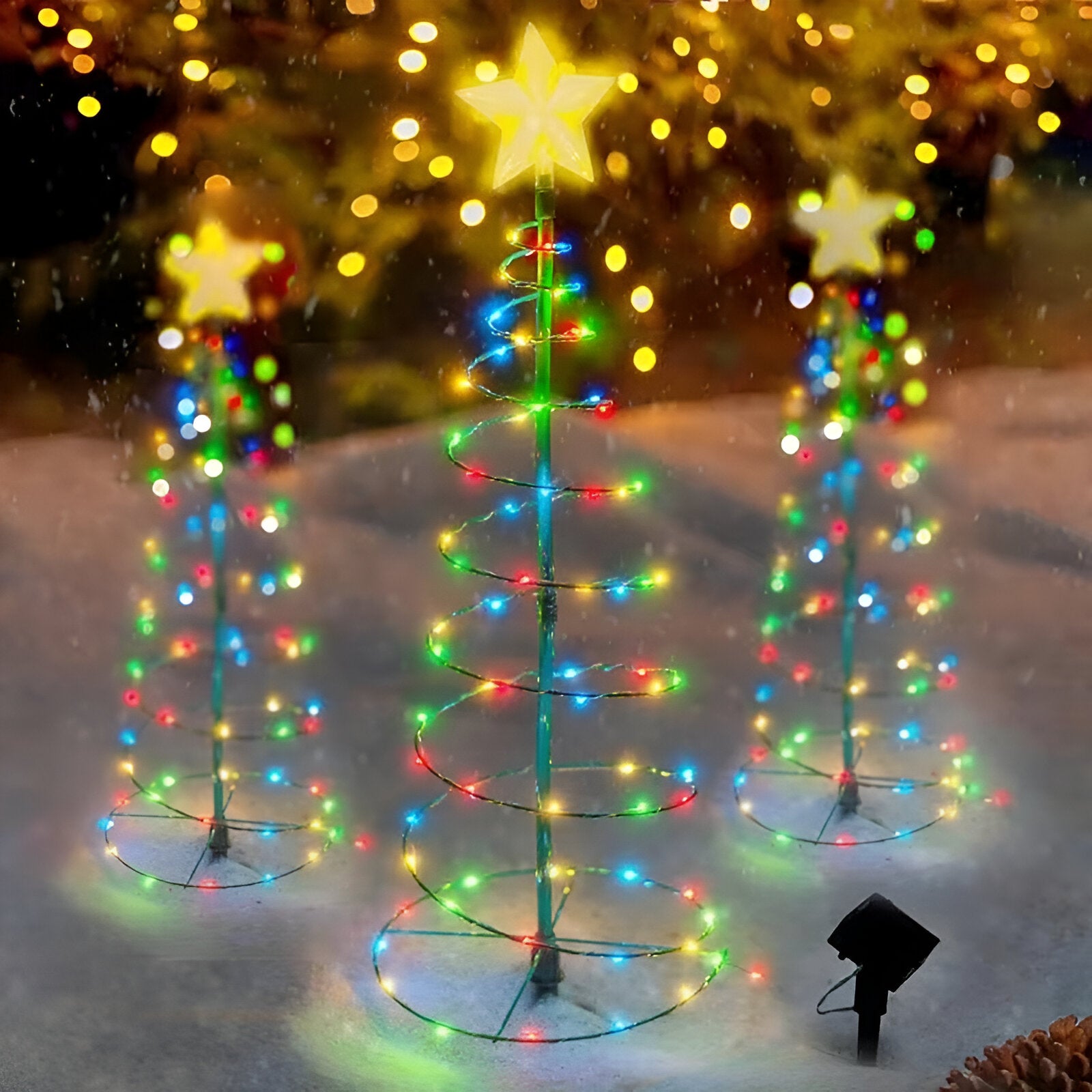 Outdoor mini Christmas tree decoration
