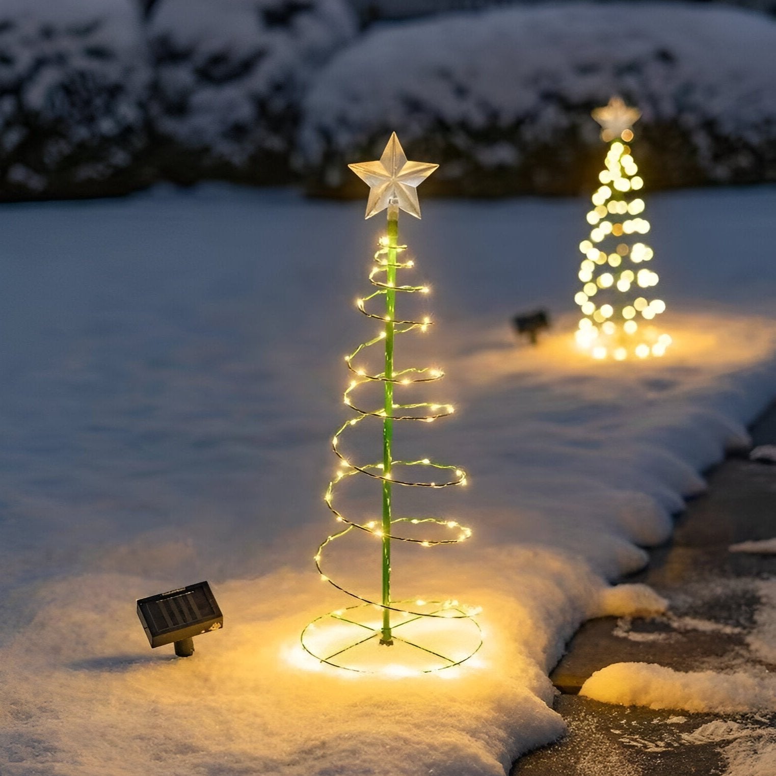 Outdoor mini Christmas tree decoration